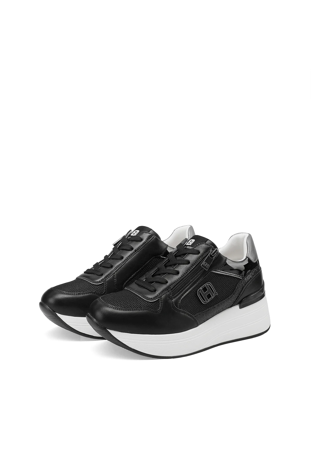Sneakers platform con zip laterale e logo X34-24 - Image 20