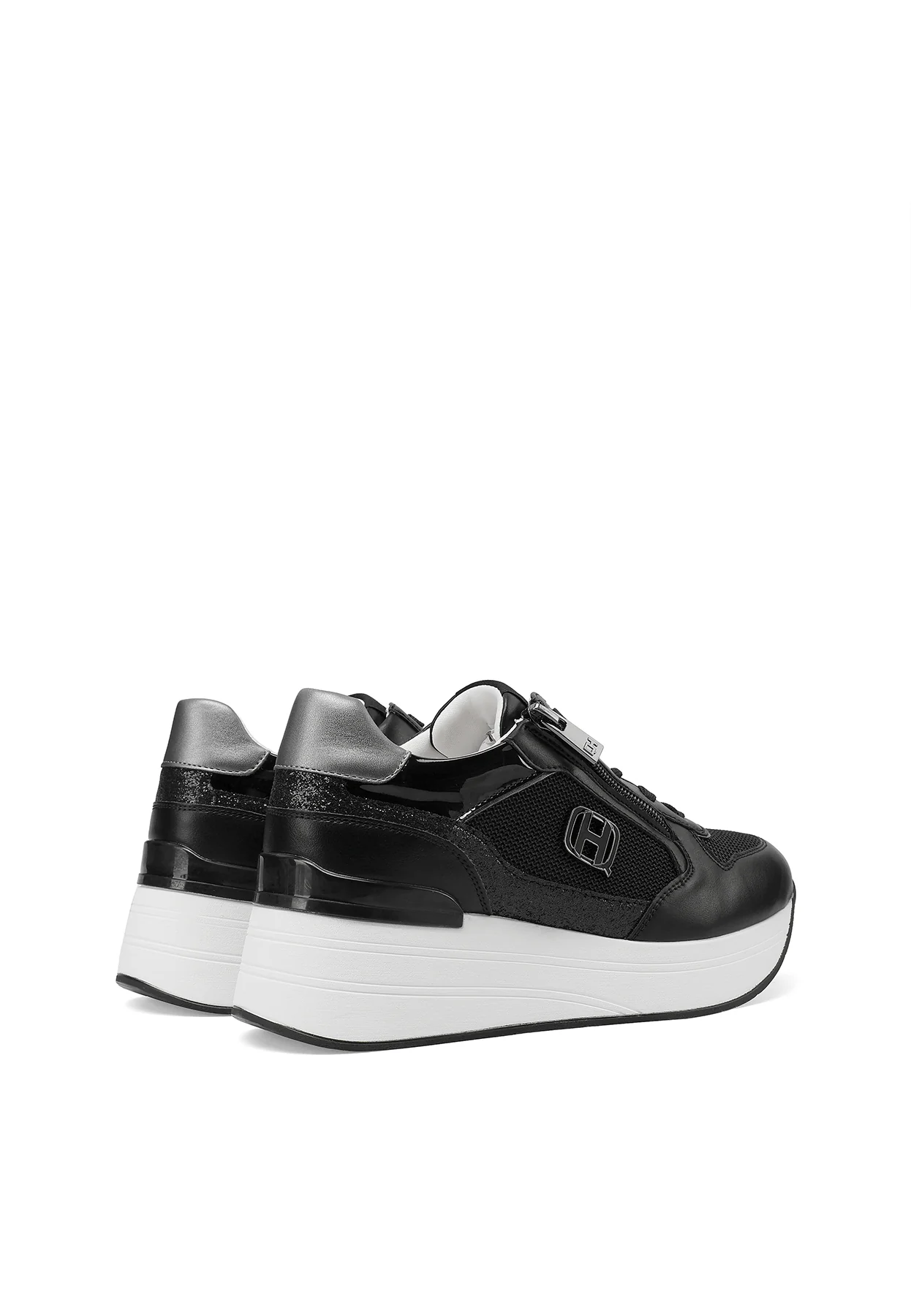 Sneakers platform con zip laterale e logo X34-24 - Image 21