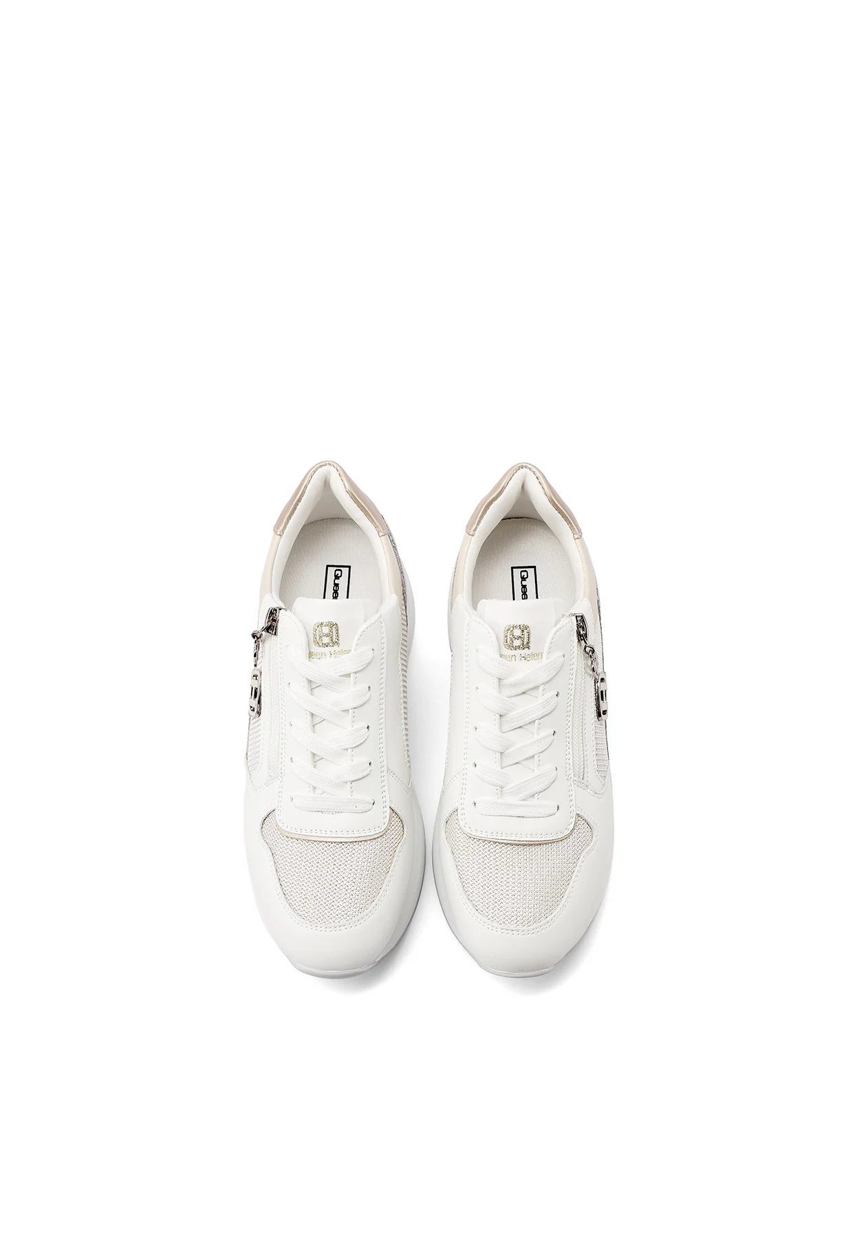 Sneakers platform con zip laterale e logo X34-24 - Image 7