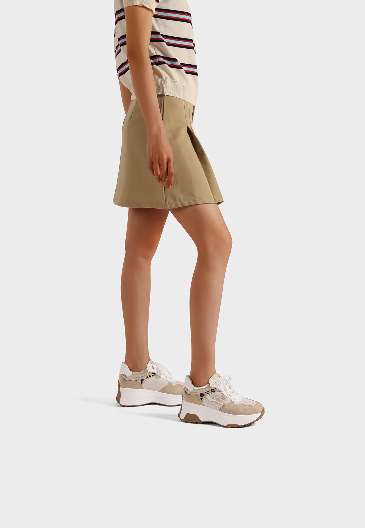 Sneakers platform con suola alta e design sportivo X34-29 - Image 24