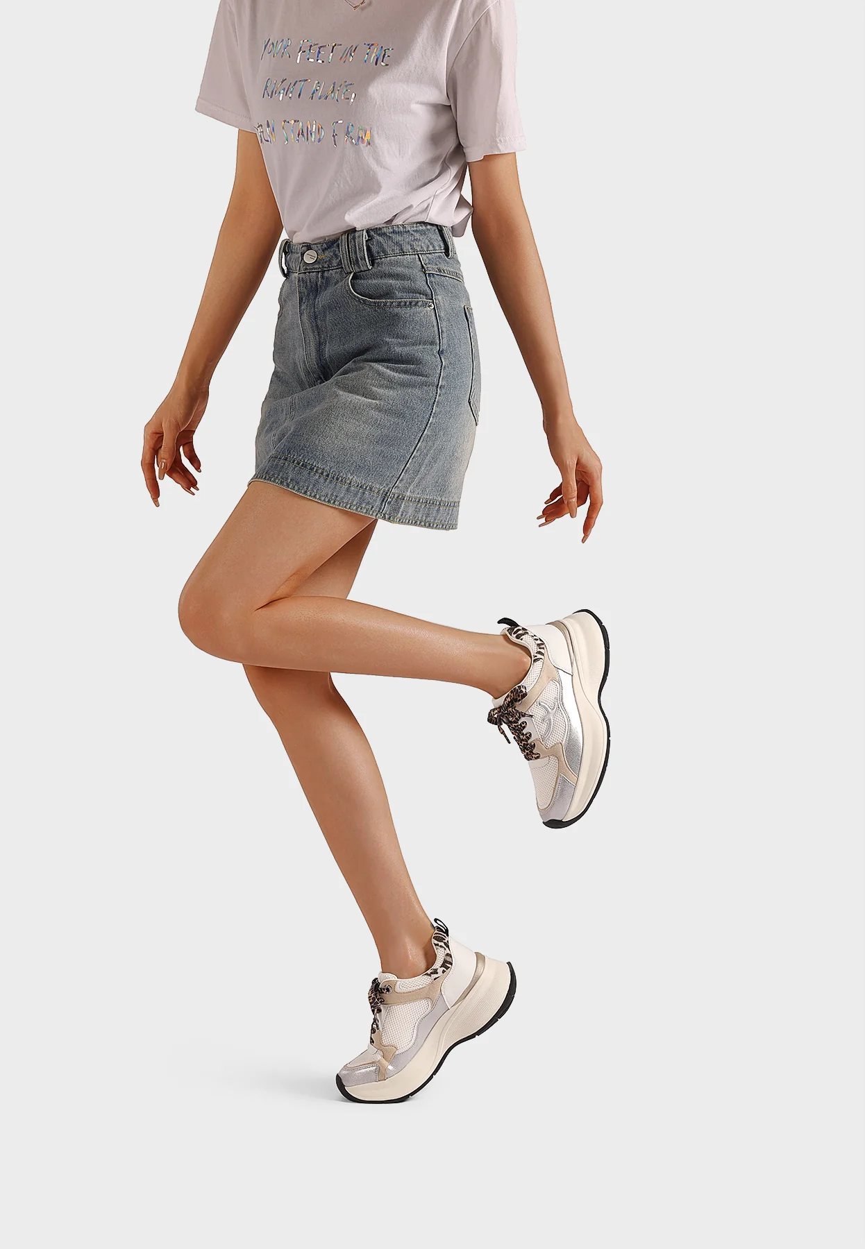 Sneakers donna chunky con suola dinamica X34-34 - Image 9
