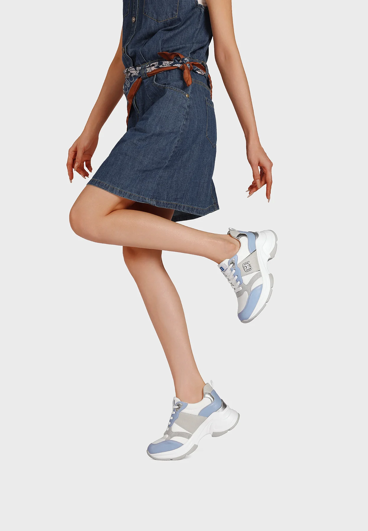 Sneakers chunky con suola oversize e logo X34-36 - Image 17