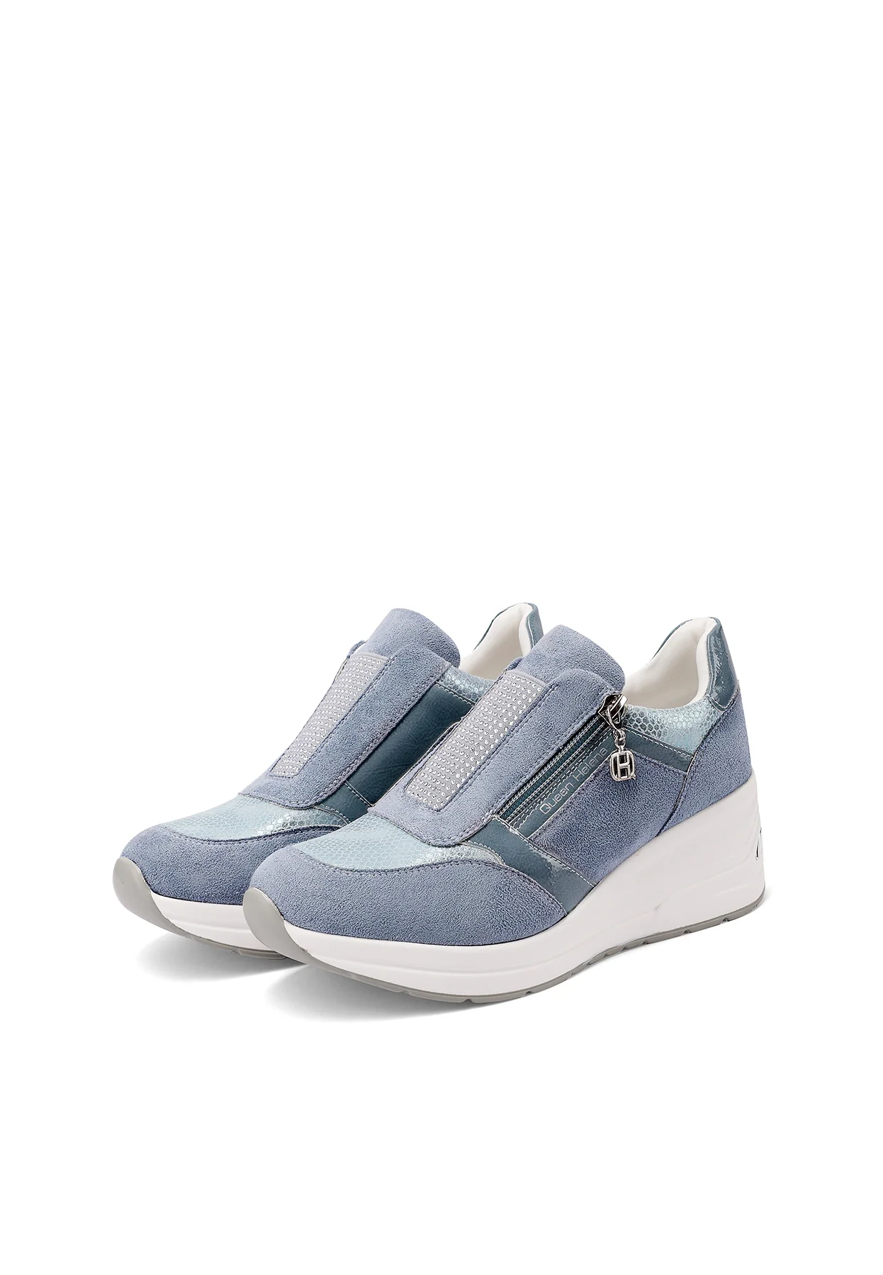 Sneakers donna slip-on con zeppa comfort X34-37 - Image 11
