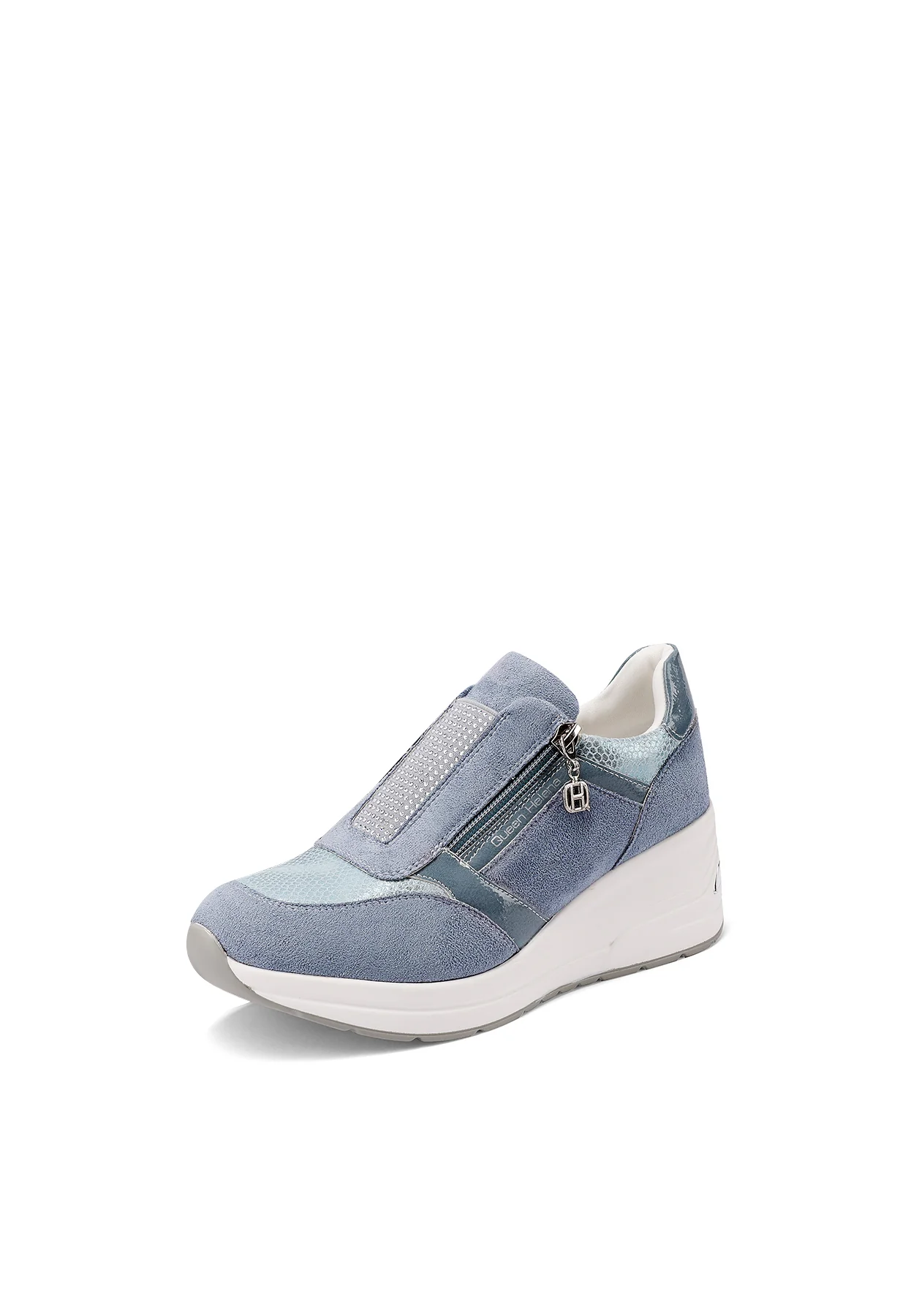 Sneakers donna slip-on con zeppa comfort X34-37 - Image 12