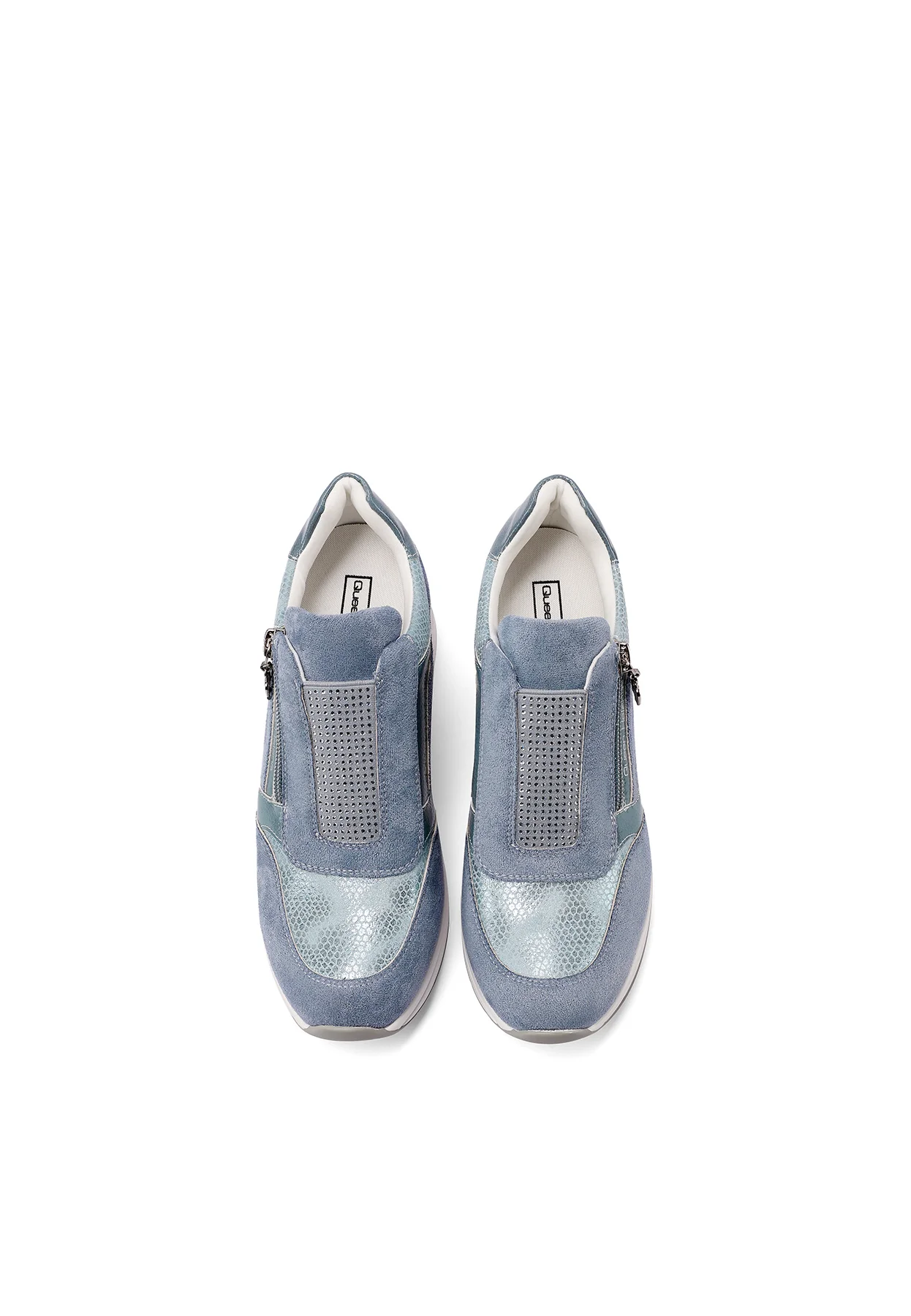 Sneakers donna slip-on con zeppa comfort X34-37 - Image 14