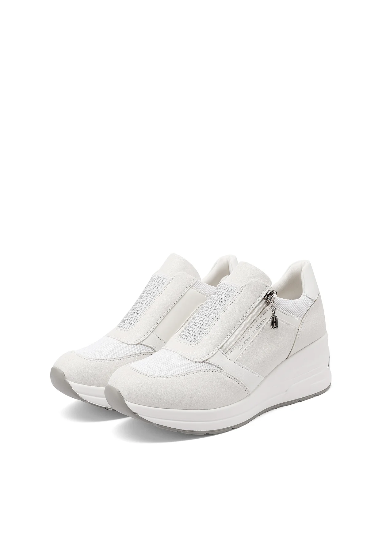 Sneakers donna slip-on con zeppa comfort X34-37 - Image 4