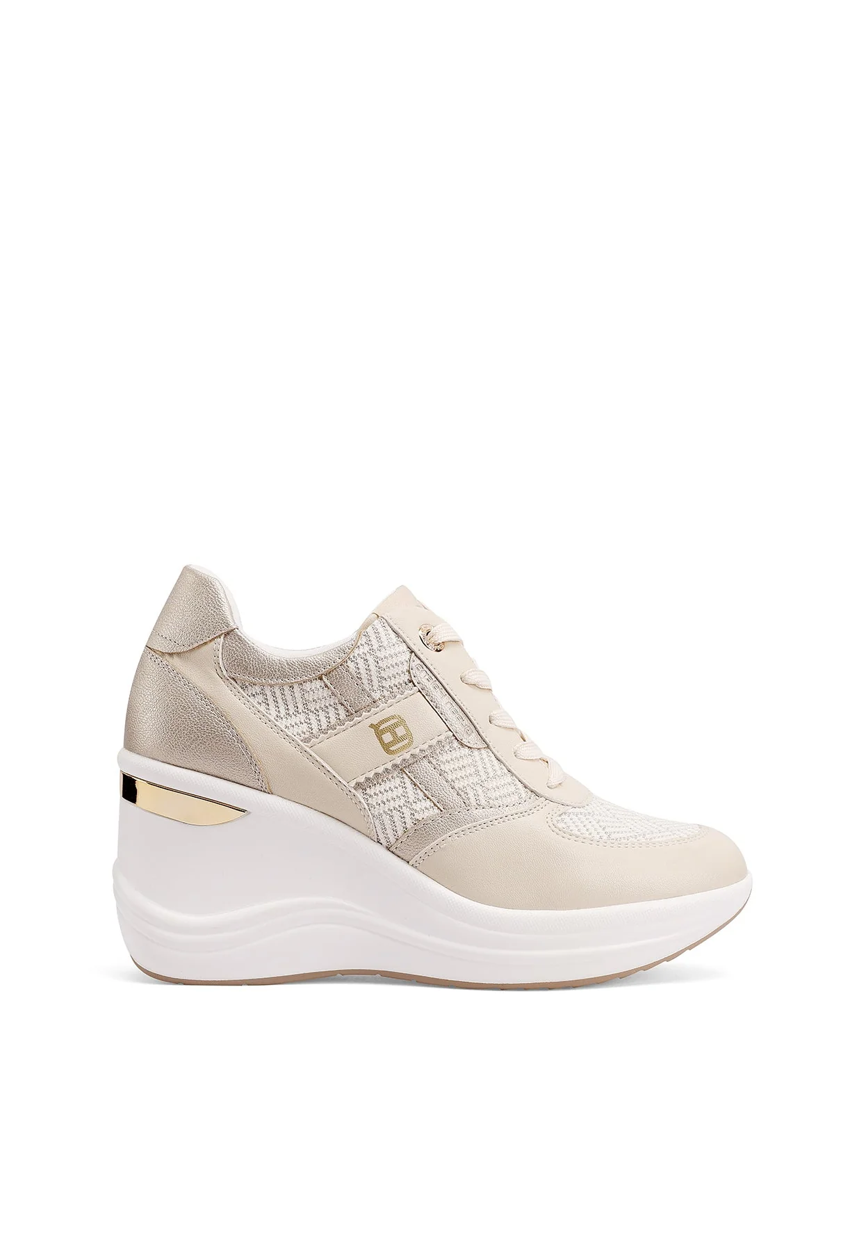 Sneakers platform con inserti texture X34-38 - Image 10