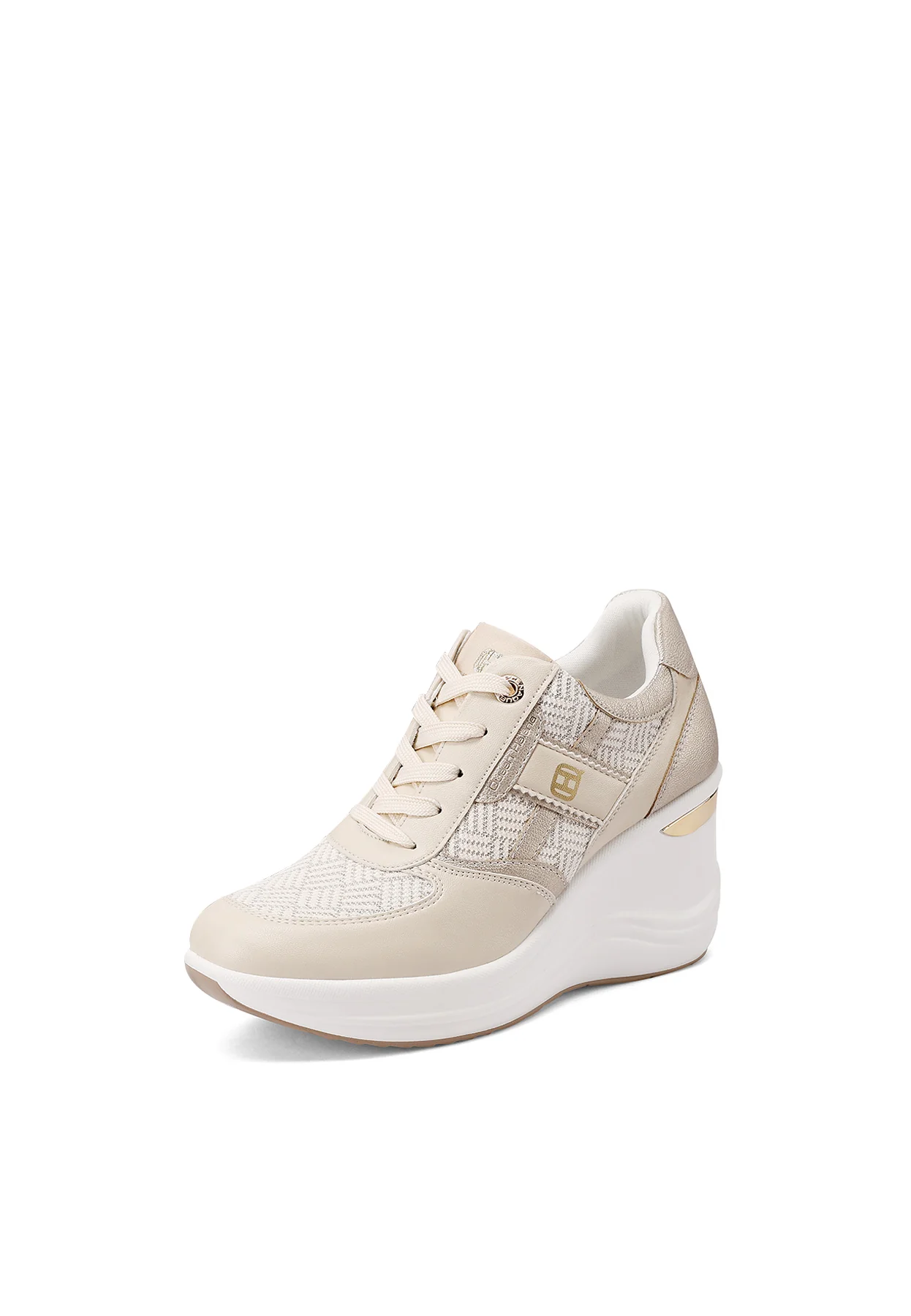 Sneakers platform con inserti texture X34-38 - Image 12