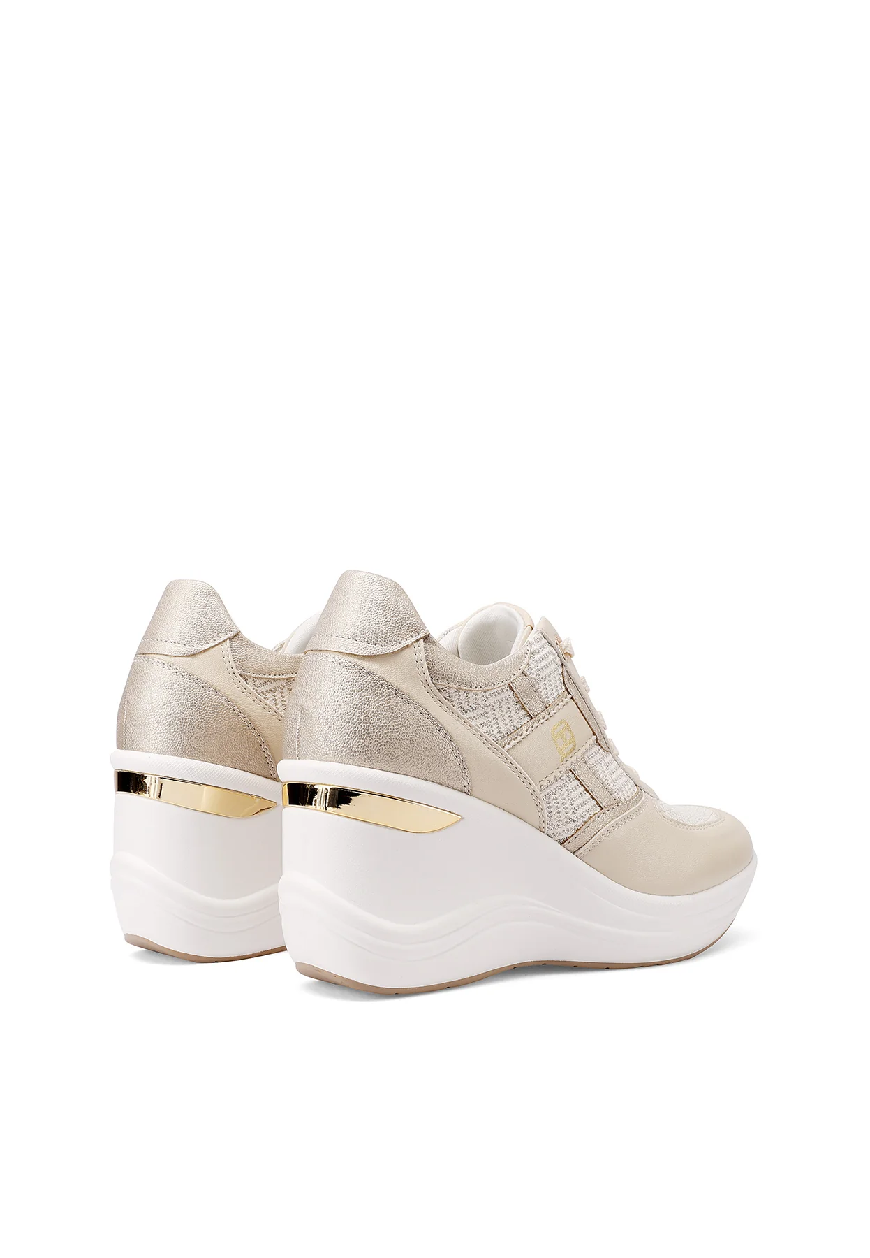 Sneakers platform con inserti texture X34-38 - Image 13