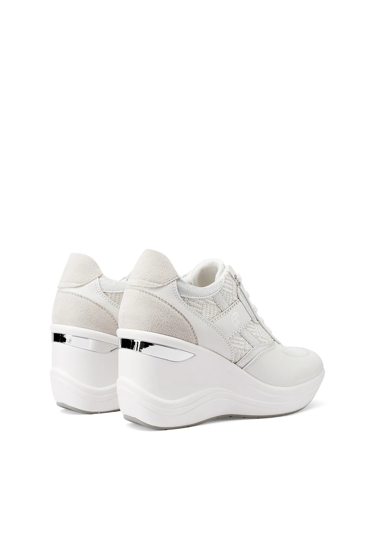 Sneakers platform con inserti texture X34-38 - Image 5
