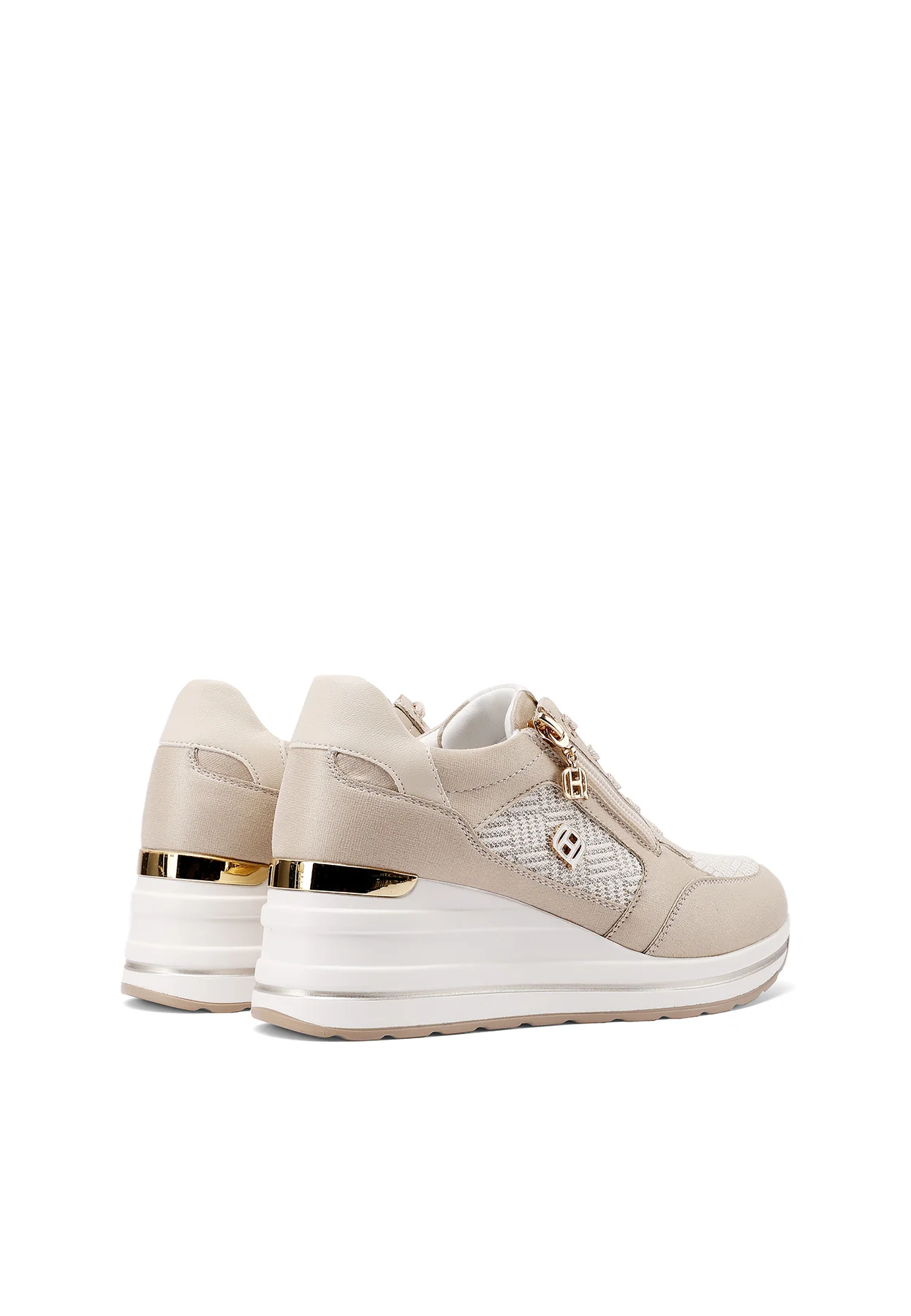 Sneakers donna con zeppa interna e dettagli eleganti X34-40 - Image 13