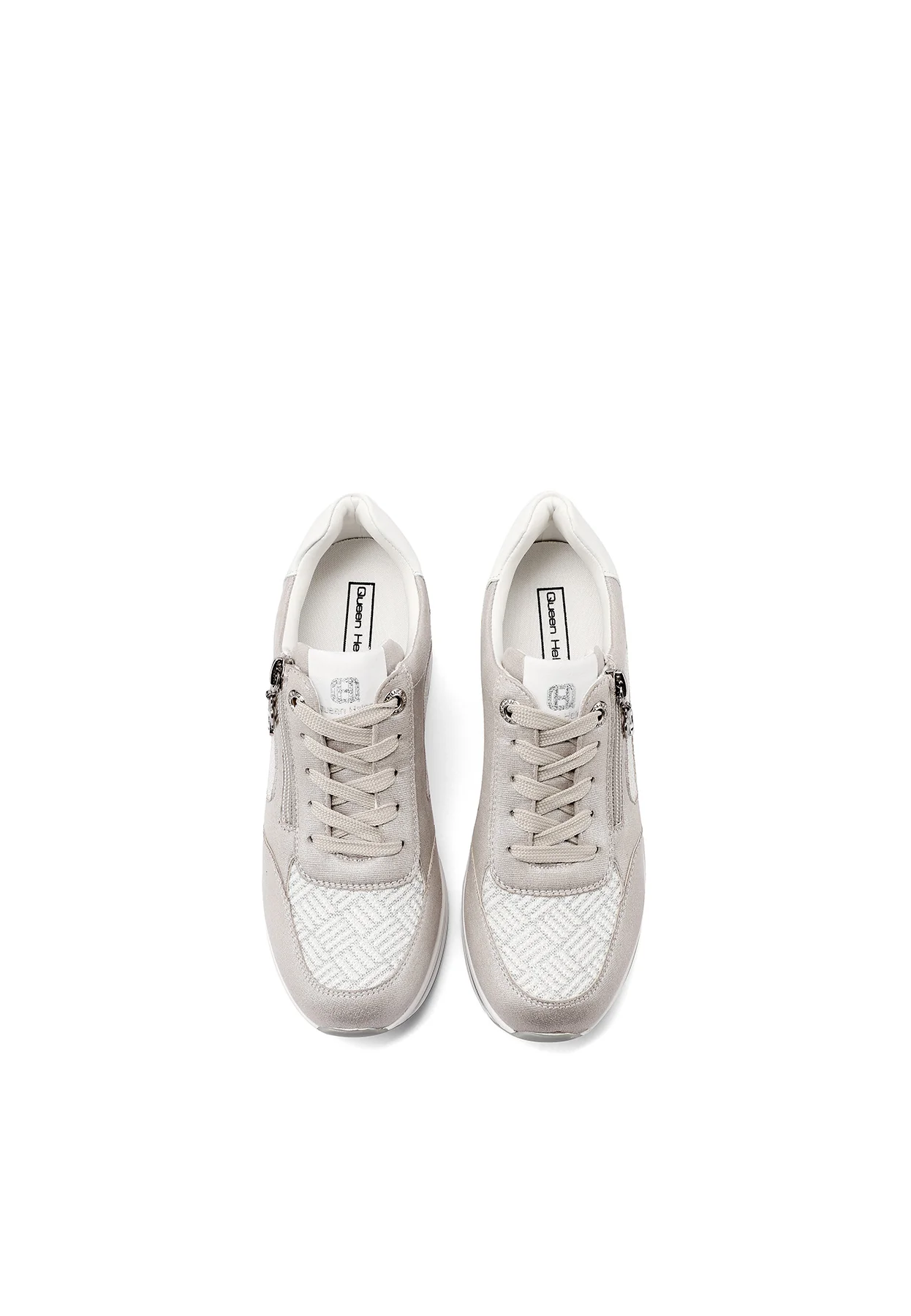 Sneakers donna con zeppa interna e dettagli eleganti X34-40 - Image 6