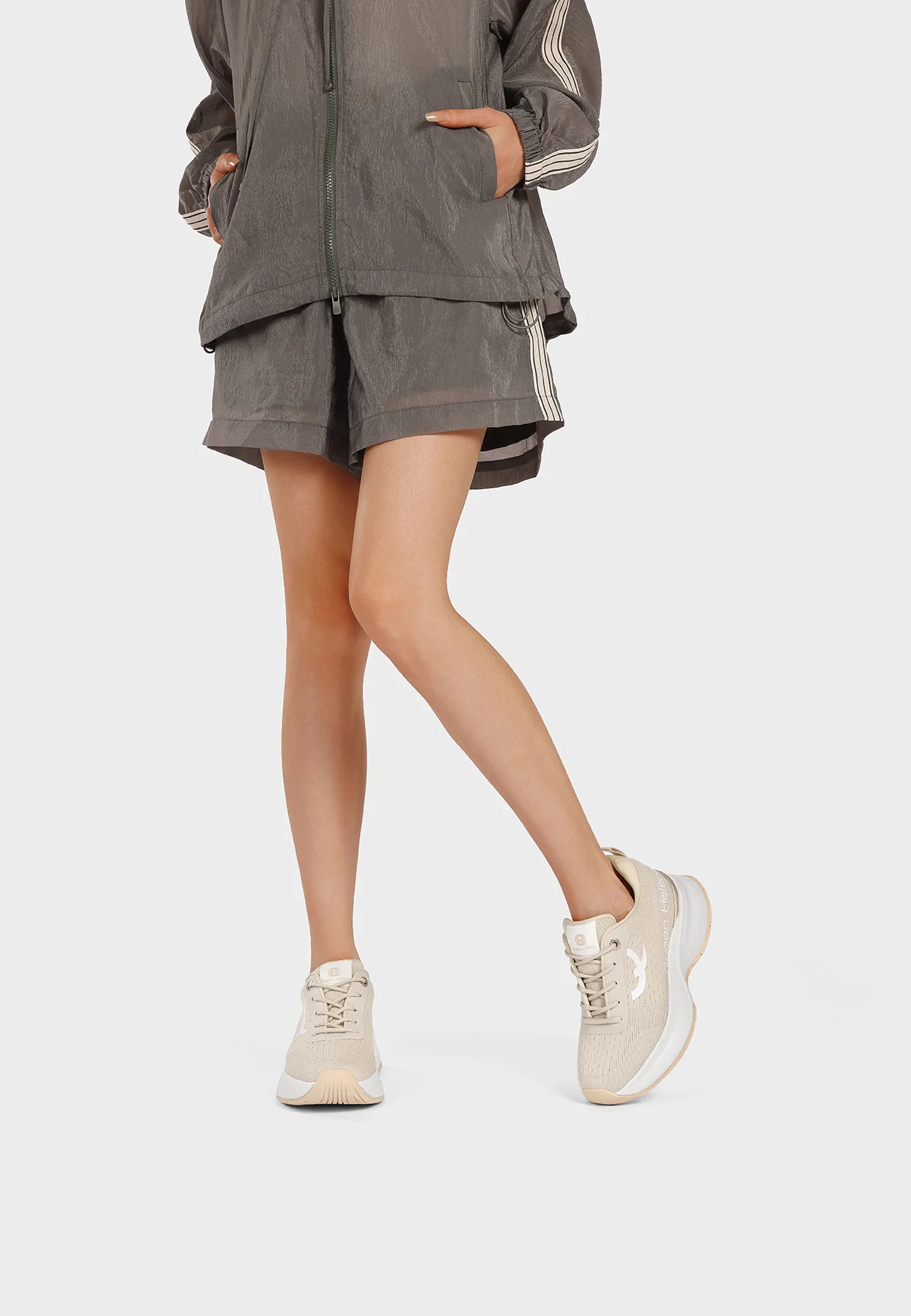 Sneakers platform in knit tecnico leggere X34-45