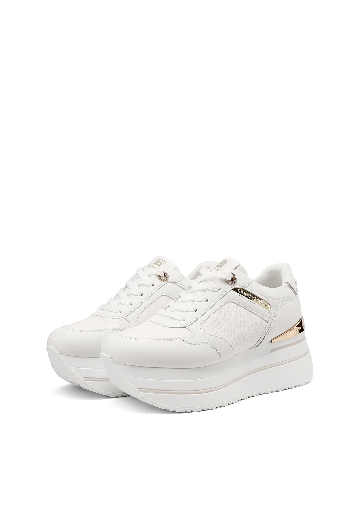 Sneakers donna platform con logo pattern X34-47 - Image 12