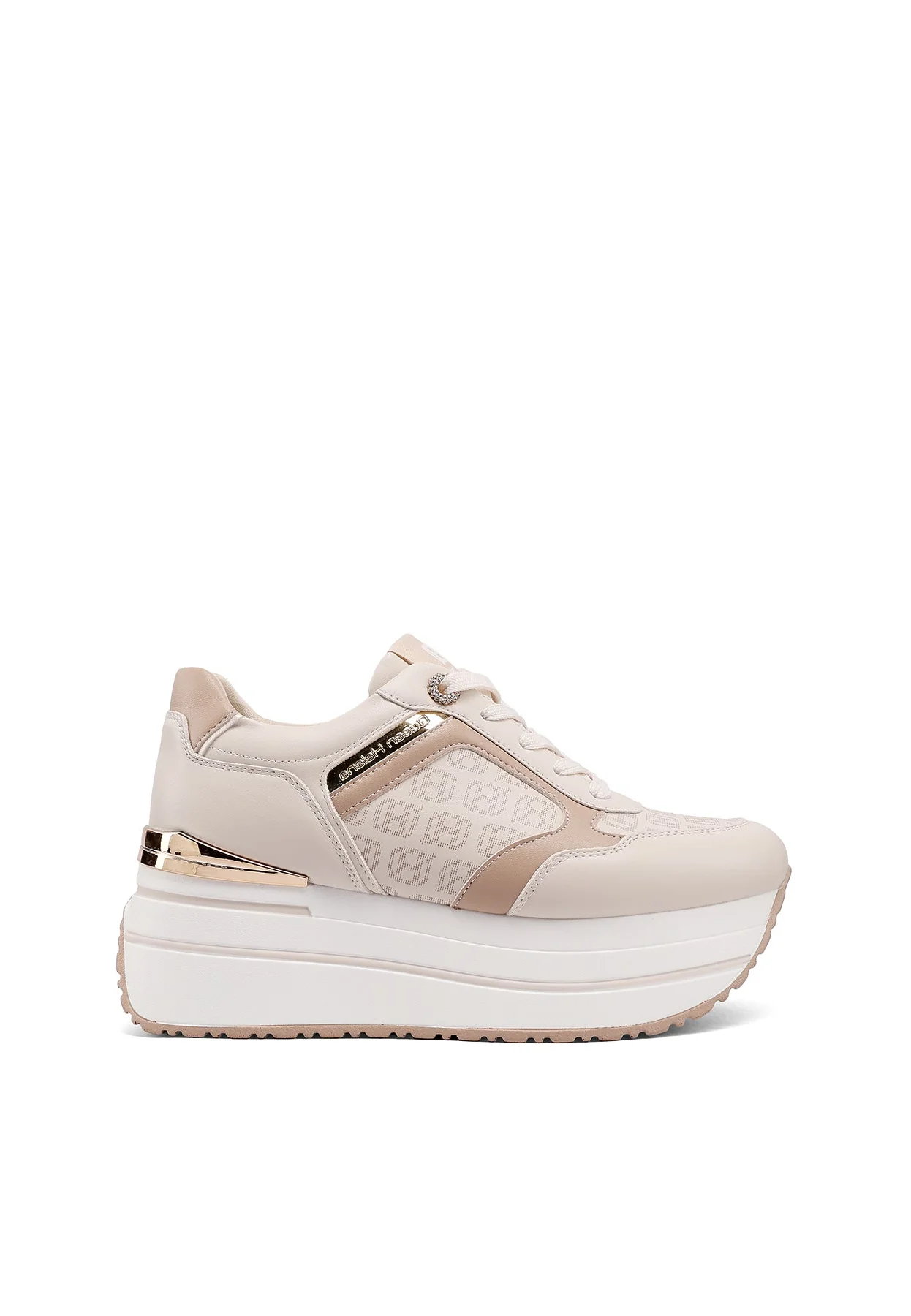 Sneakers donna platform con logo pattern X34-47 - Image 2