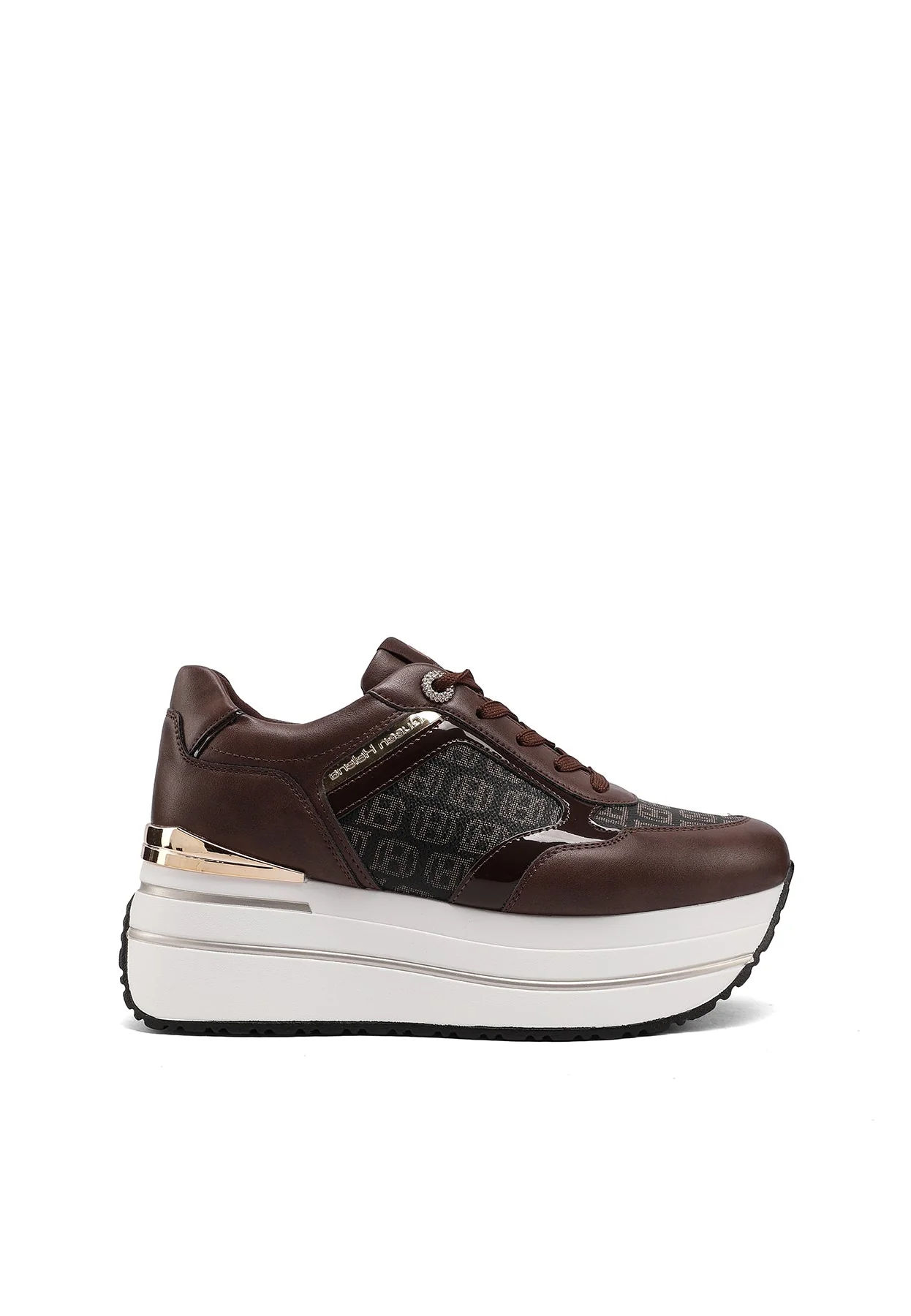 Sneakers donna platform con logo pattern X34-47 - Image 26