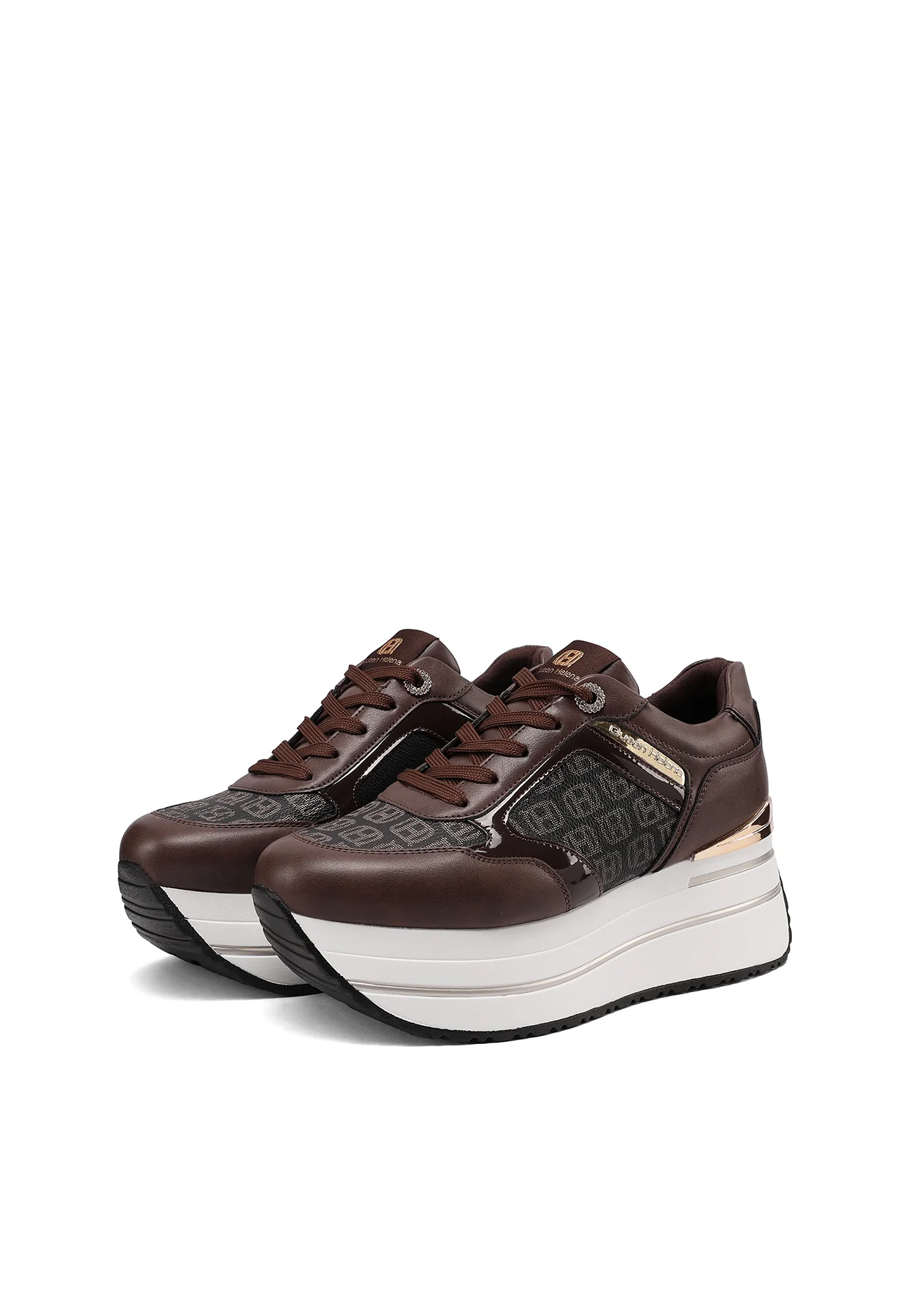 Sneakers donna platform con logo pattern X34-47 - Image 28