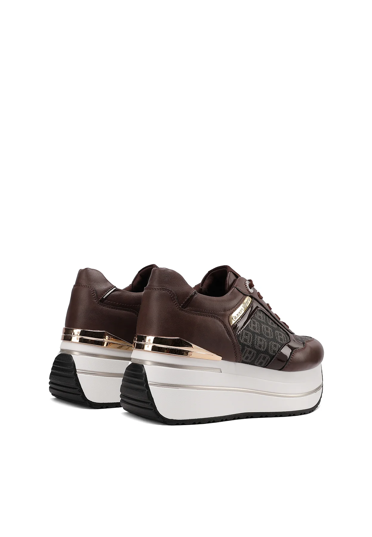 Sneakers donna platform con logo pattern X34-47 - Image 29