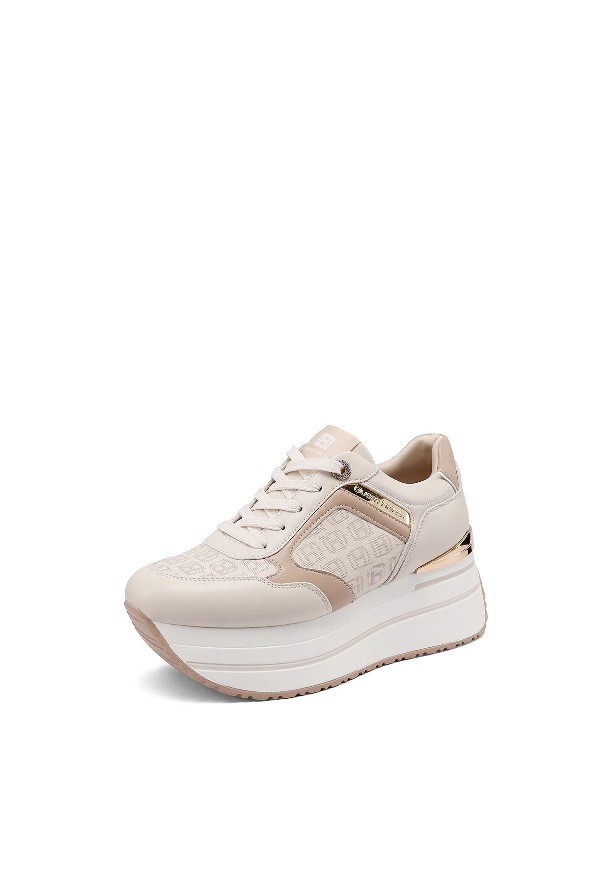 Sneakers donna platform con logo pattern X34-47 - Image 3