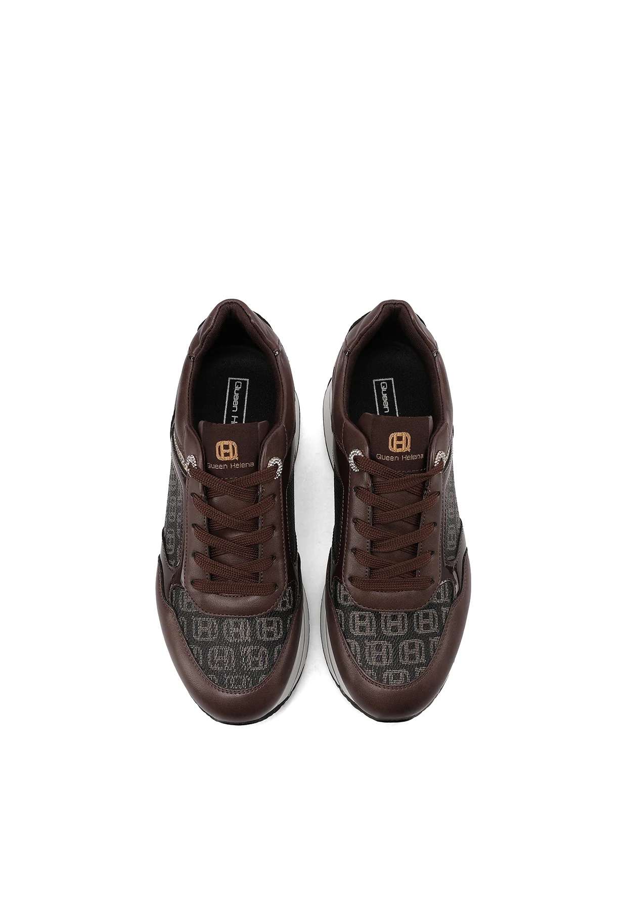 Sneakers donna platform con logo pattern X34-47 - Image 30