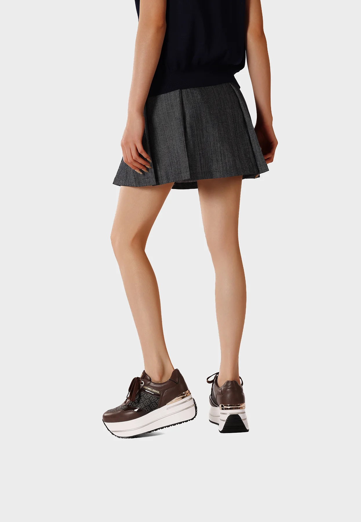 Sneakers donna platform con logo pattern X34-47 - Image 32