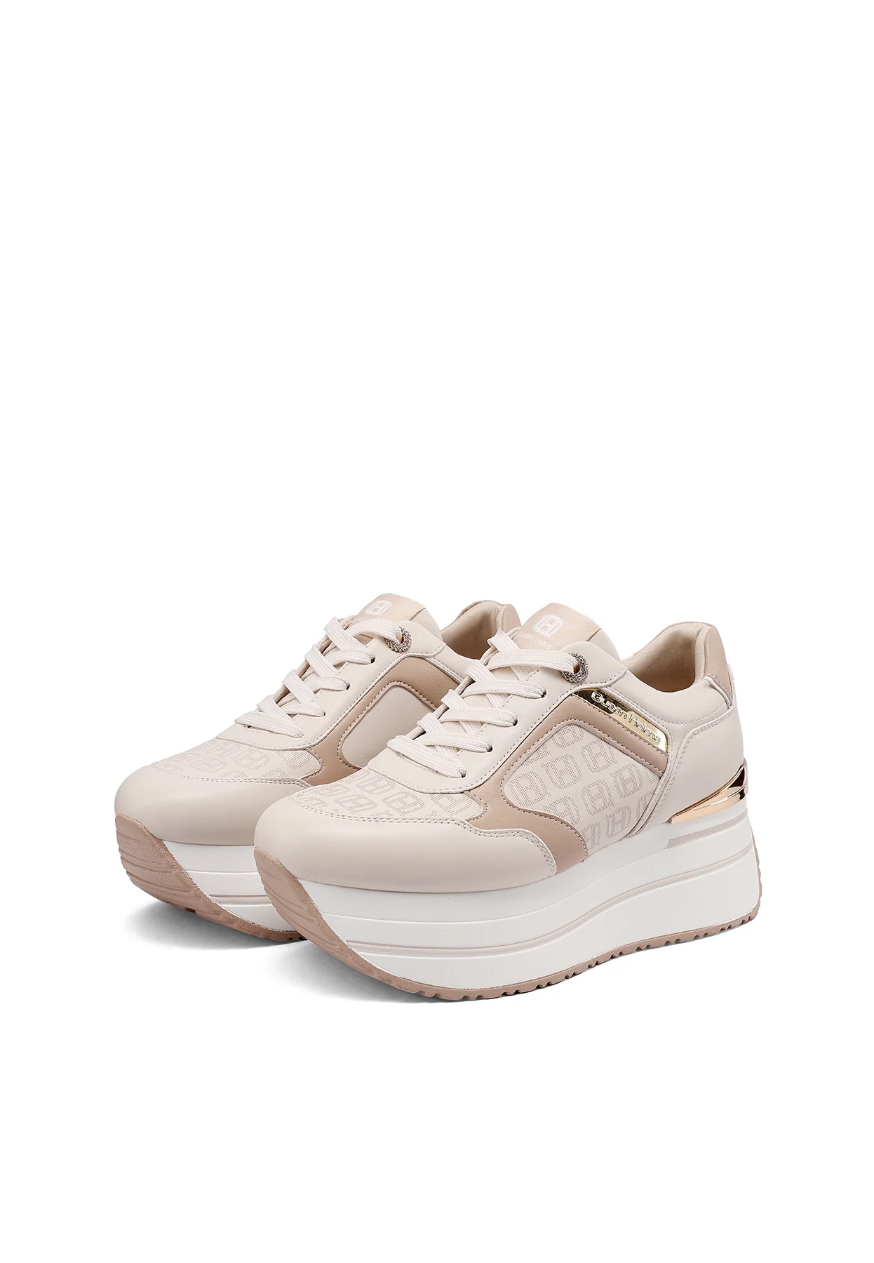 Sneakers donna platform con logo pattern X34-47 - Image 4