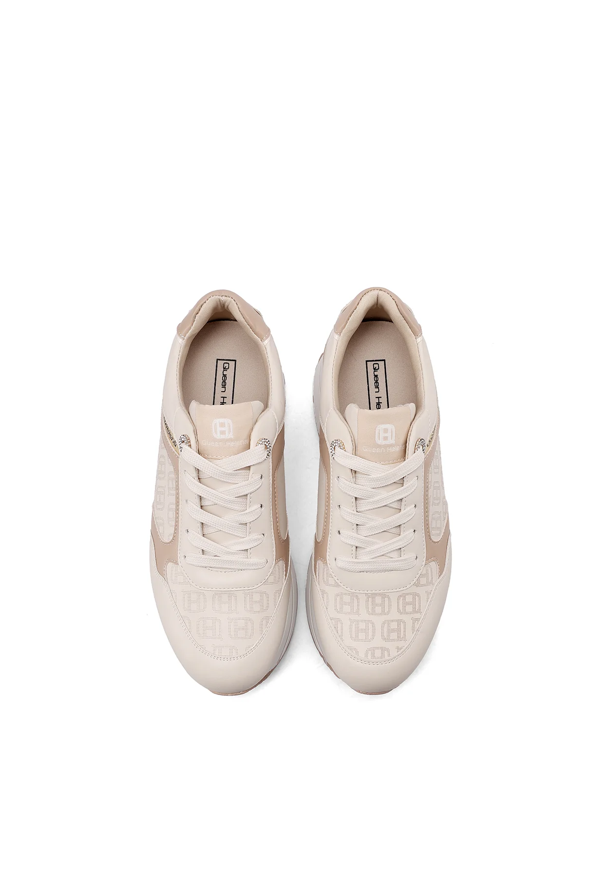Sneakers donna platform con logo pattern X34-47 - Image 6