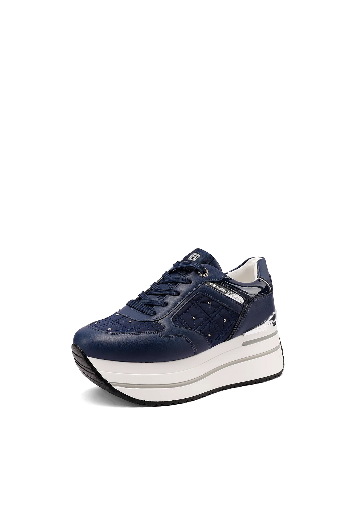 Sneakers platform trapuntate con dettagli metallici X34-49 - Image 11