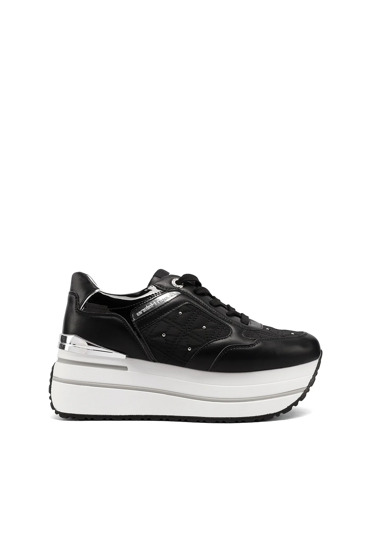 Sneakers platform trapuntate con dettagli metallici X34-49 - Image 18