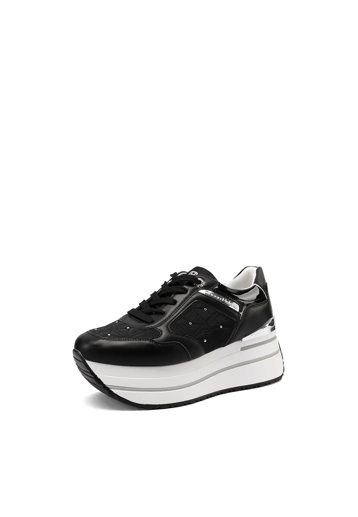 Sneakers platform trapuntate con dettagli metallici X34-49 - Image 19