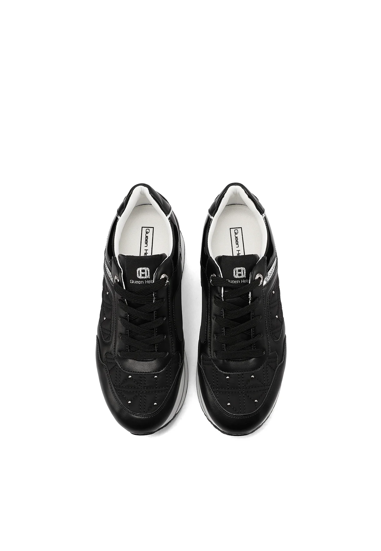Sneakers platform trapuntate con dettagli metallici X34-49 - Image 22