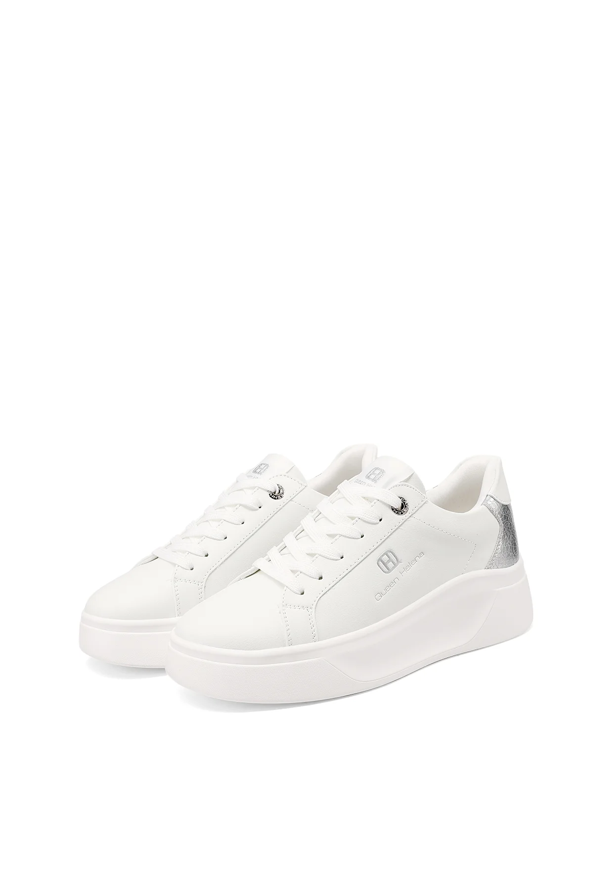 Sneakers platform con zeppa e dettagli metallici X34-9 - Image 12