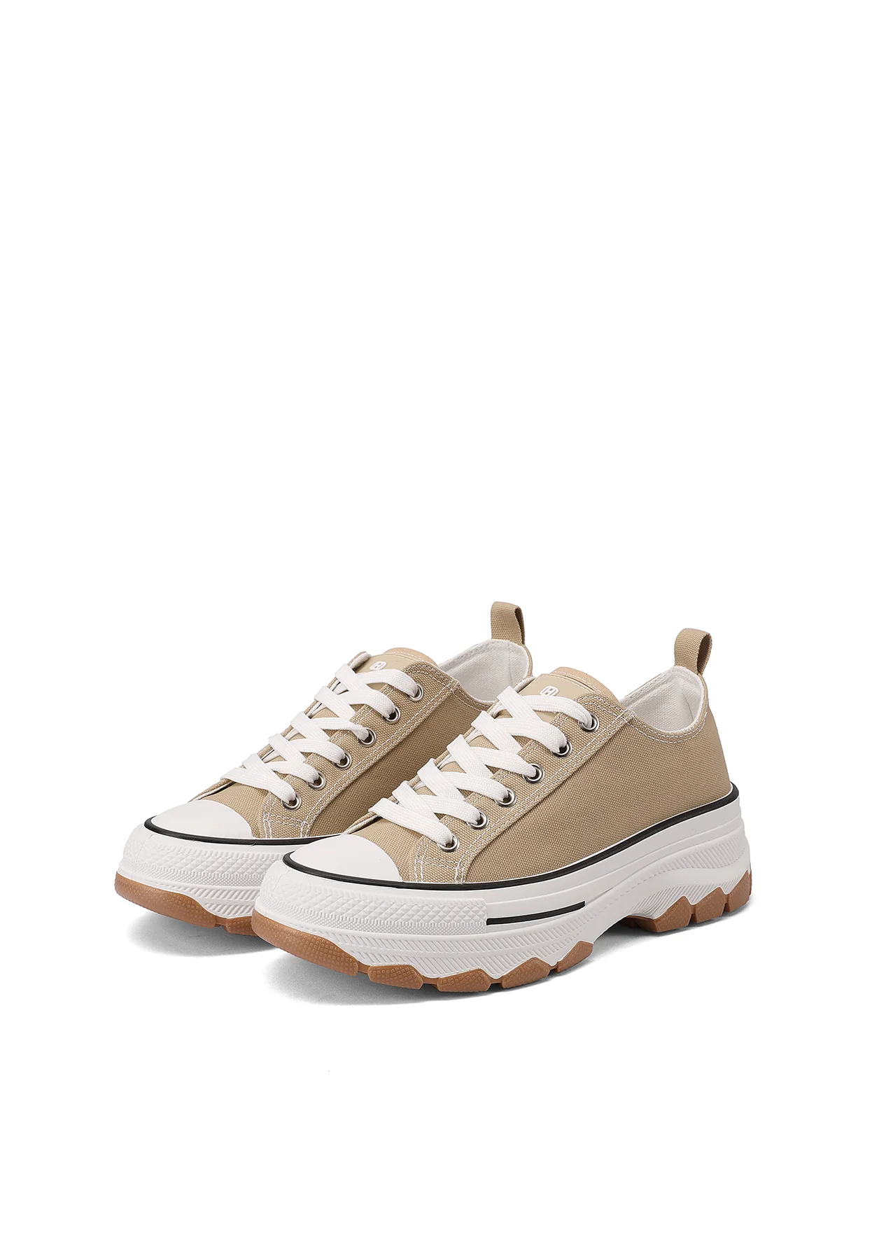 Sneakers chunky in tela con suola dentellata XZ003 - Image 3