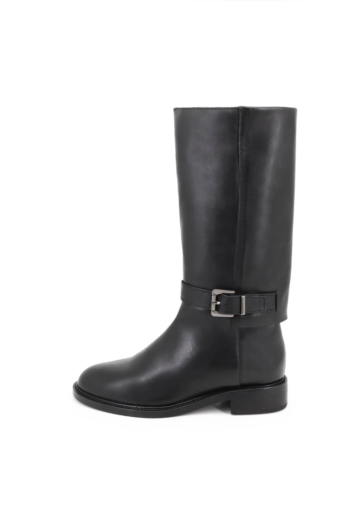 Stivali donna alti con gambale e fascia laterale QH24 L-445 - Image 2