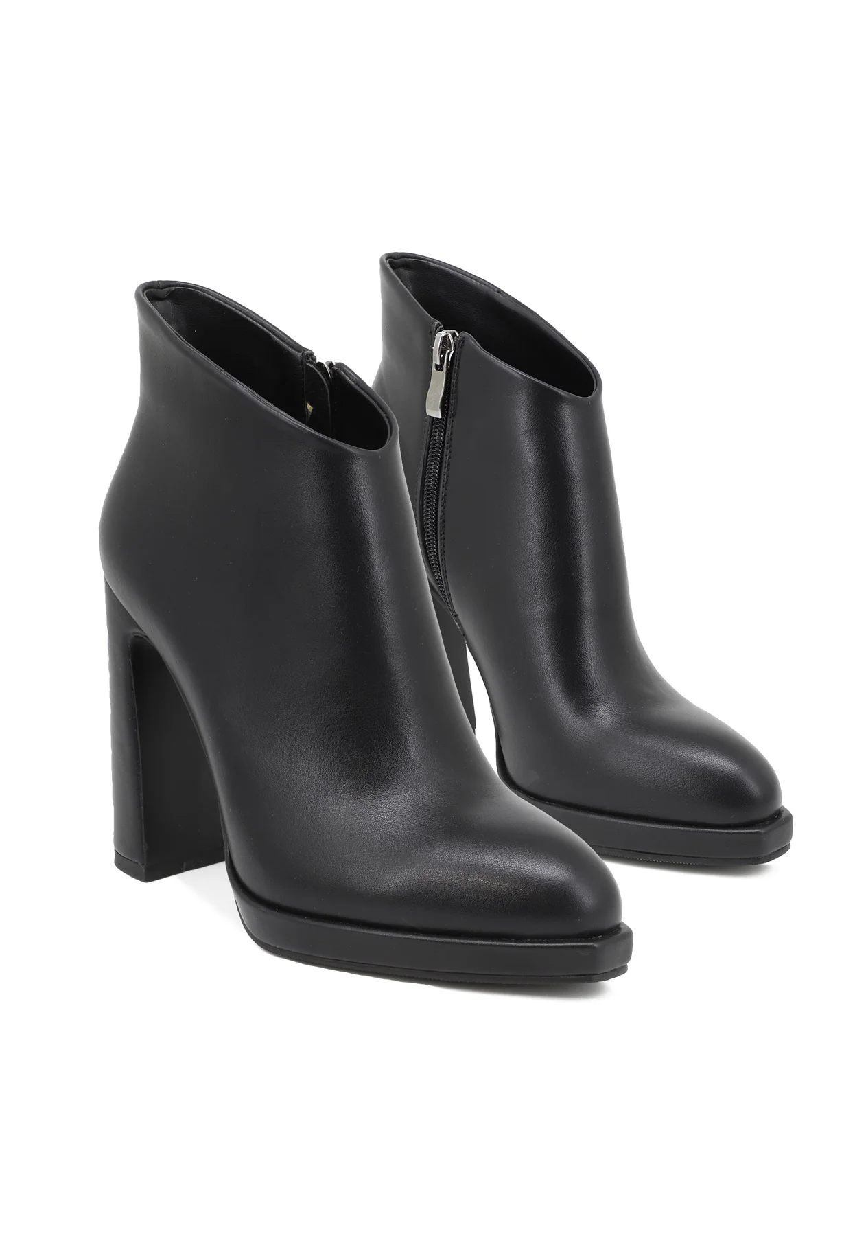 Stivaletto beige con tacco alto moderno K2088 - Image 9
