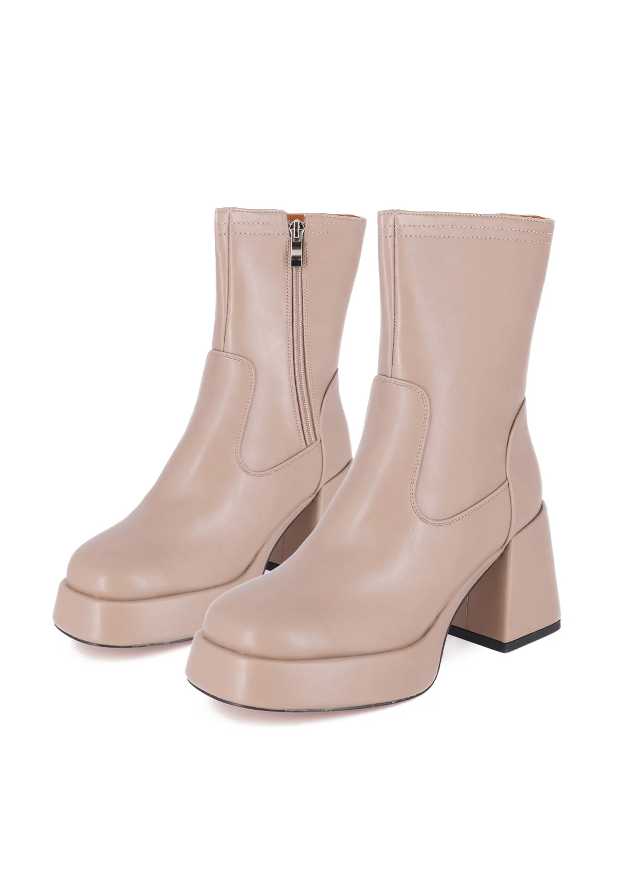 Stivaletti da donna con tacco largo e plateau K3231 - Image 14