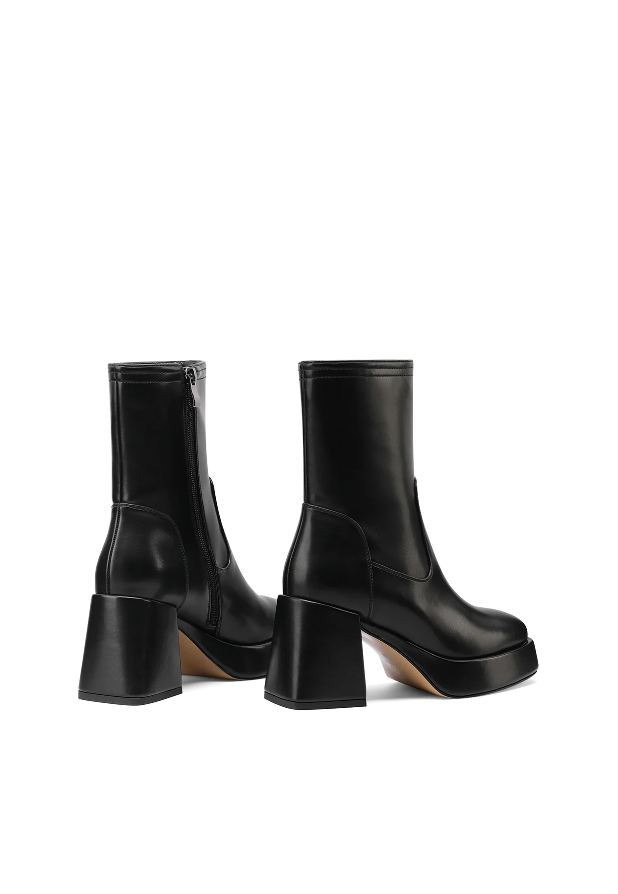 Stivaletti da donna con tacco largo e plateau K3231 - Image 5