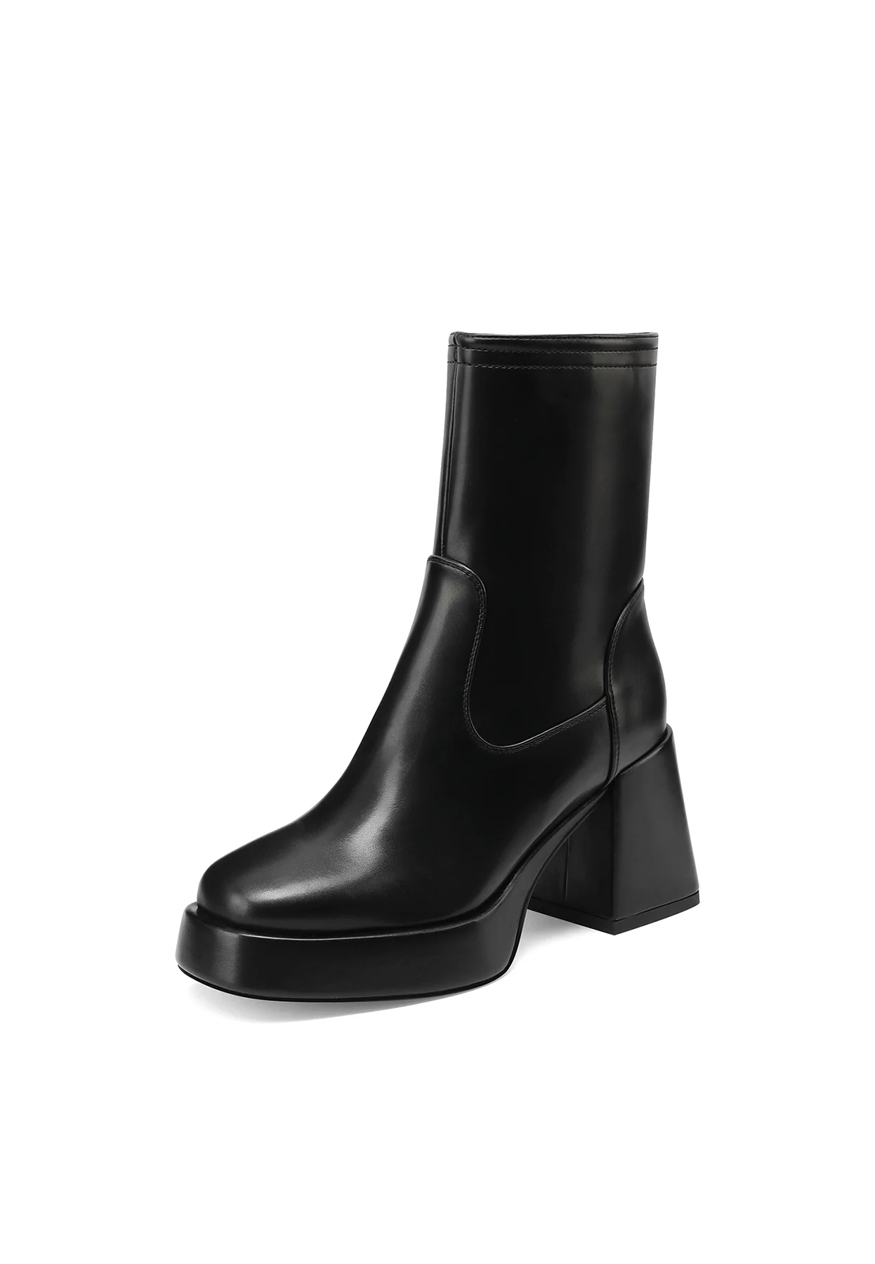 Stivaletti da donna con tacco largo e plateau K3231 - Image 6