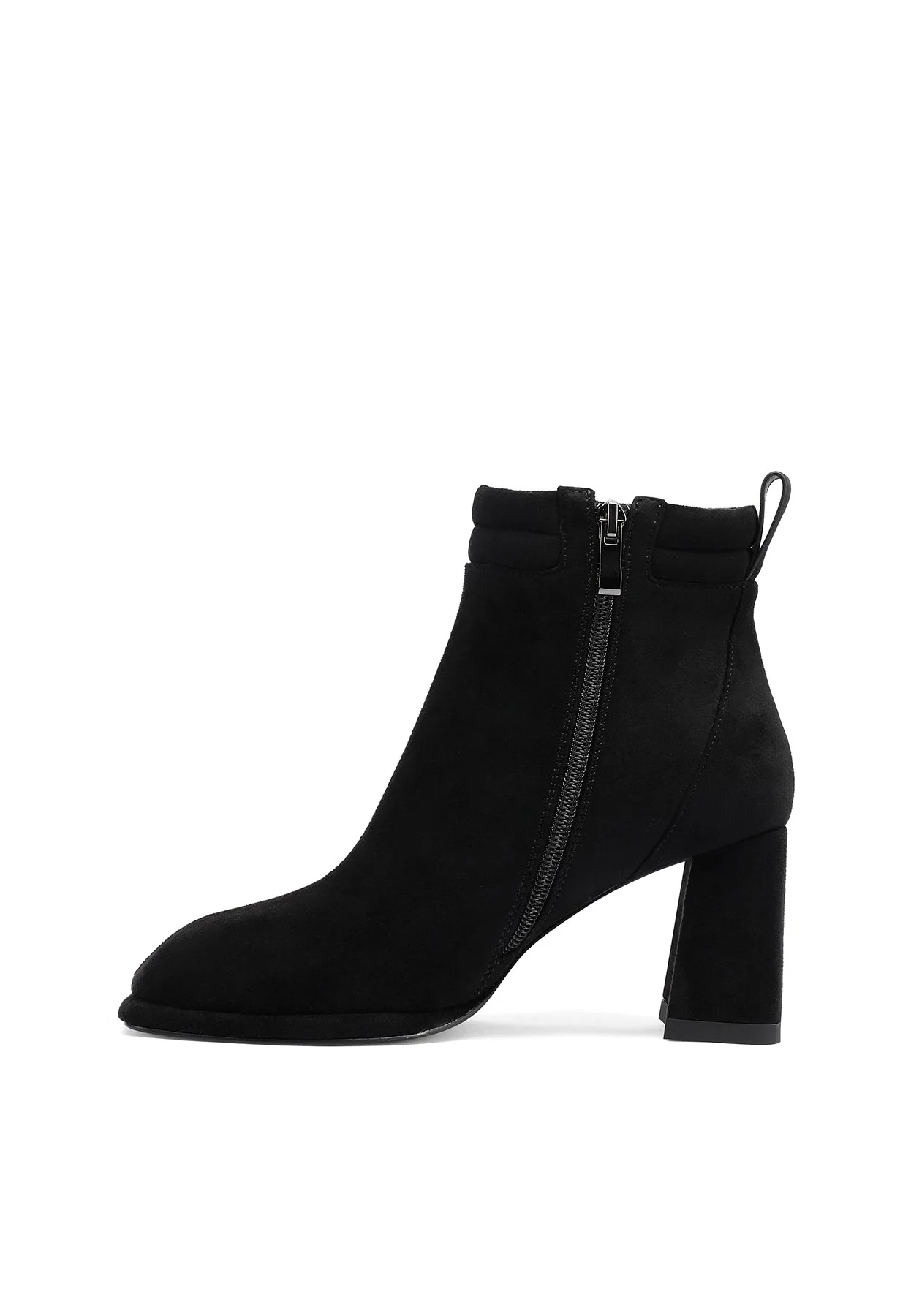 Stivaletto nero con tacco largo e profilo imbottito K3253 - Image 3