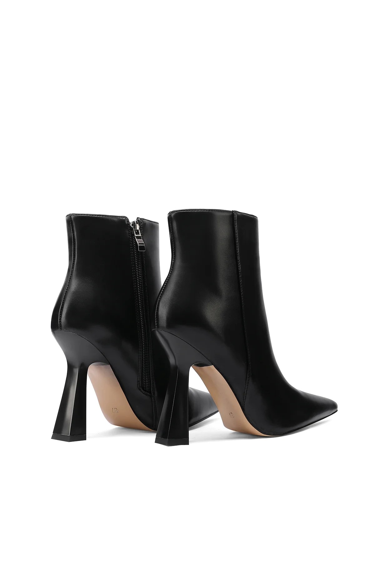 Stivaletto taupe con tacco scultoreo elegante K3284 - Image 12