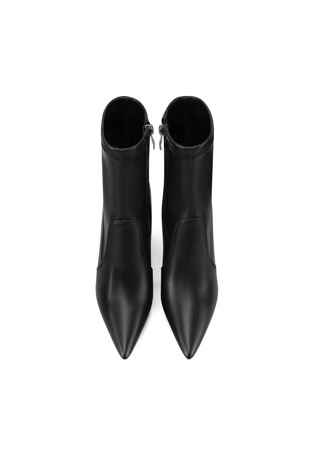 Stivaletti donna effetto calza tacco scultoreo K3413 - Image 5