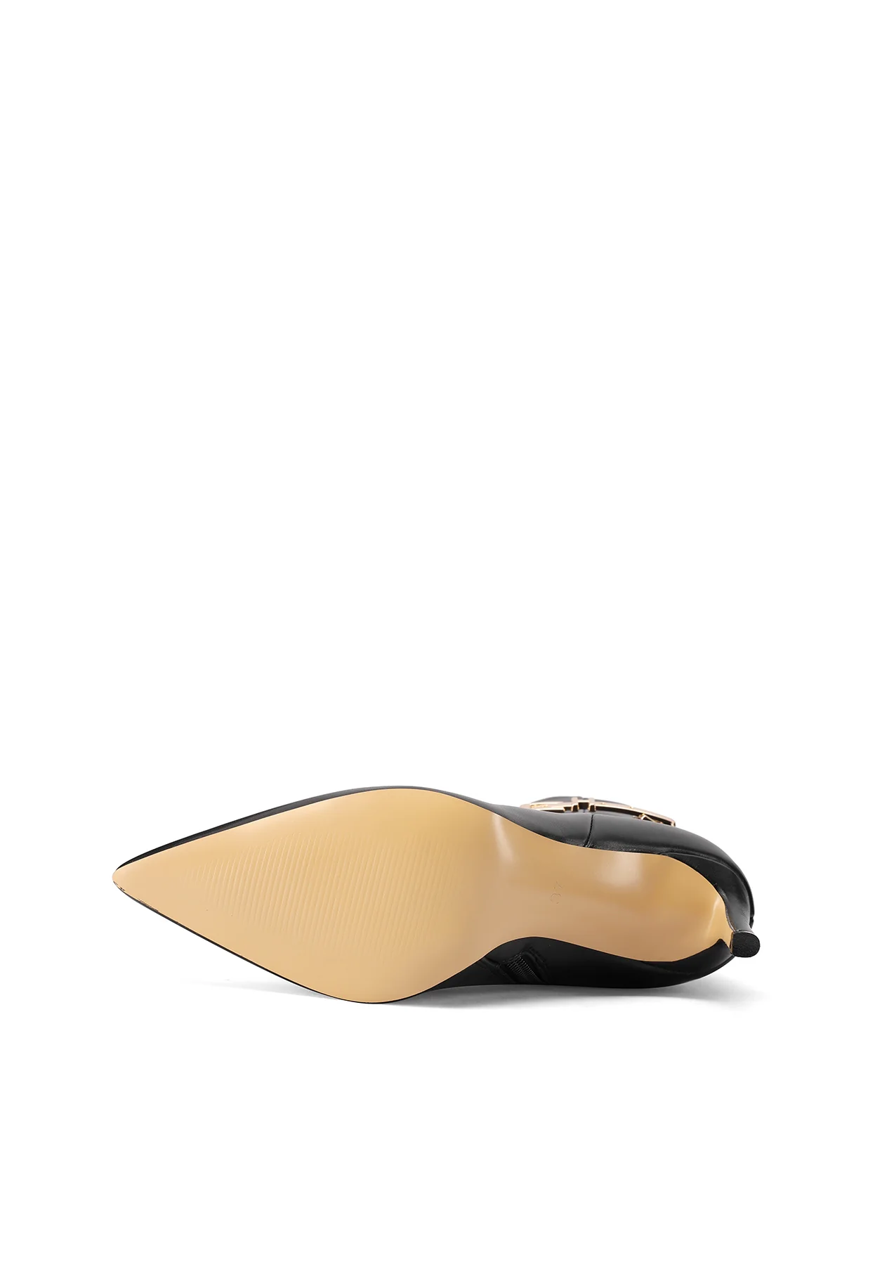 Stivaletti tronchetto neri eleganti con tacco a spillo K3460 - Image 4