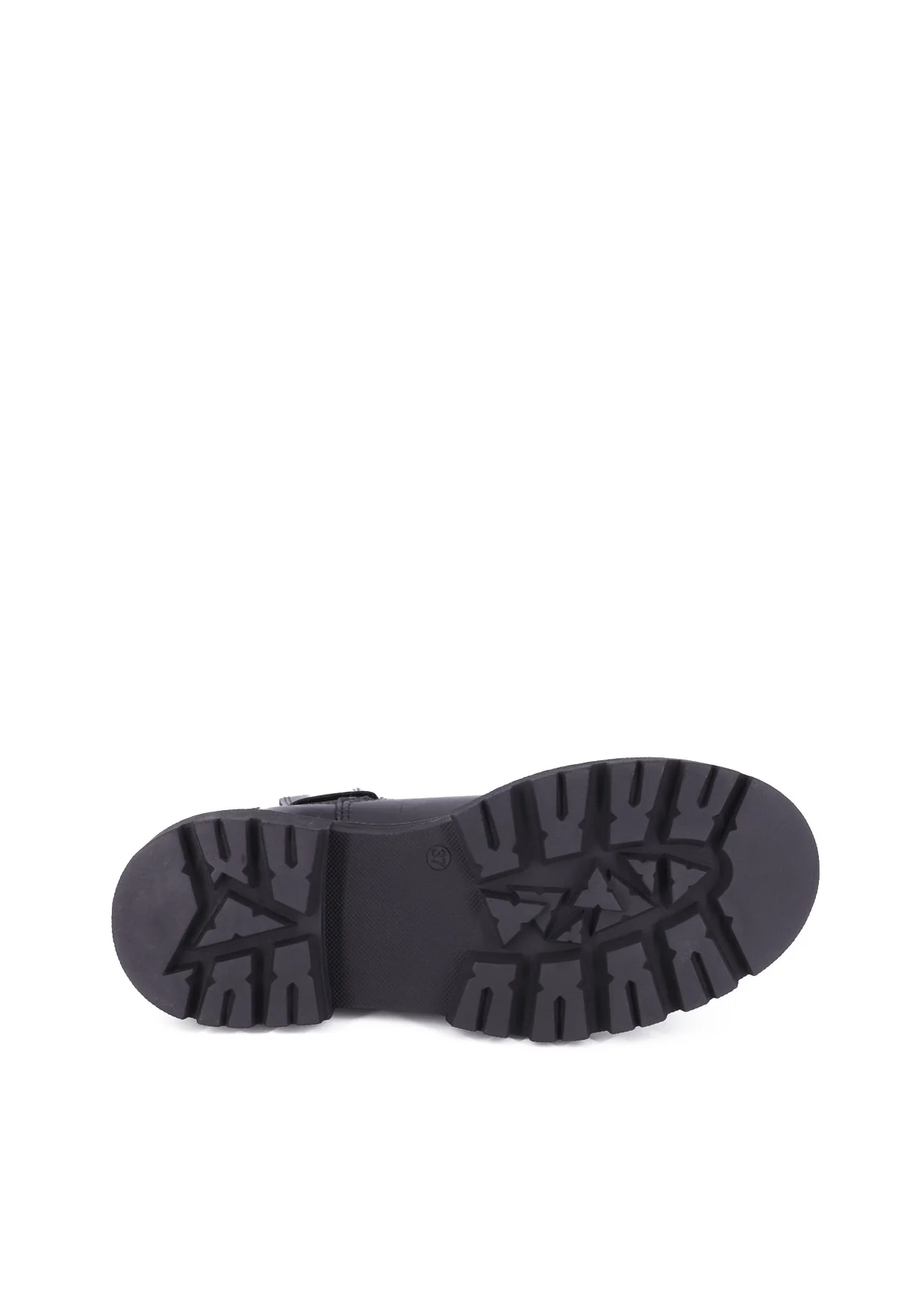 Stivaletto chelsea nero vera pelle con suola chunky QH23 S397 - Image 7