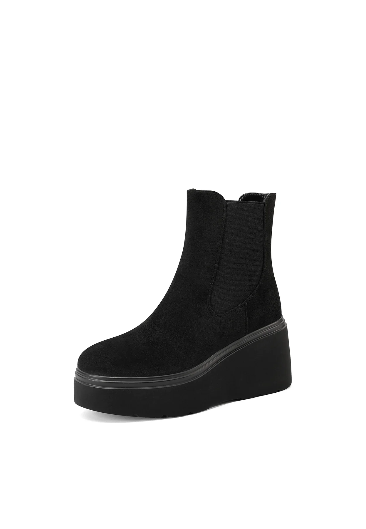 Stivaletti da donna chelsea con zeppa alta platform X31-129 - Image 10
