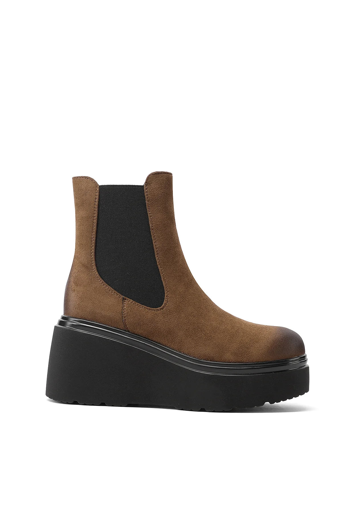 Stivaletti da donna chelsea con zeppa alta platform X31-129 - Image 16