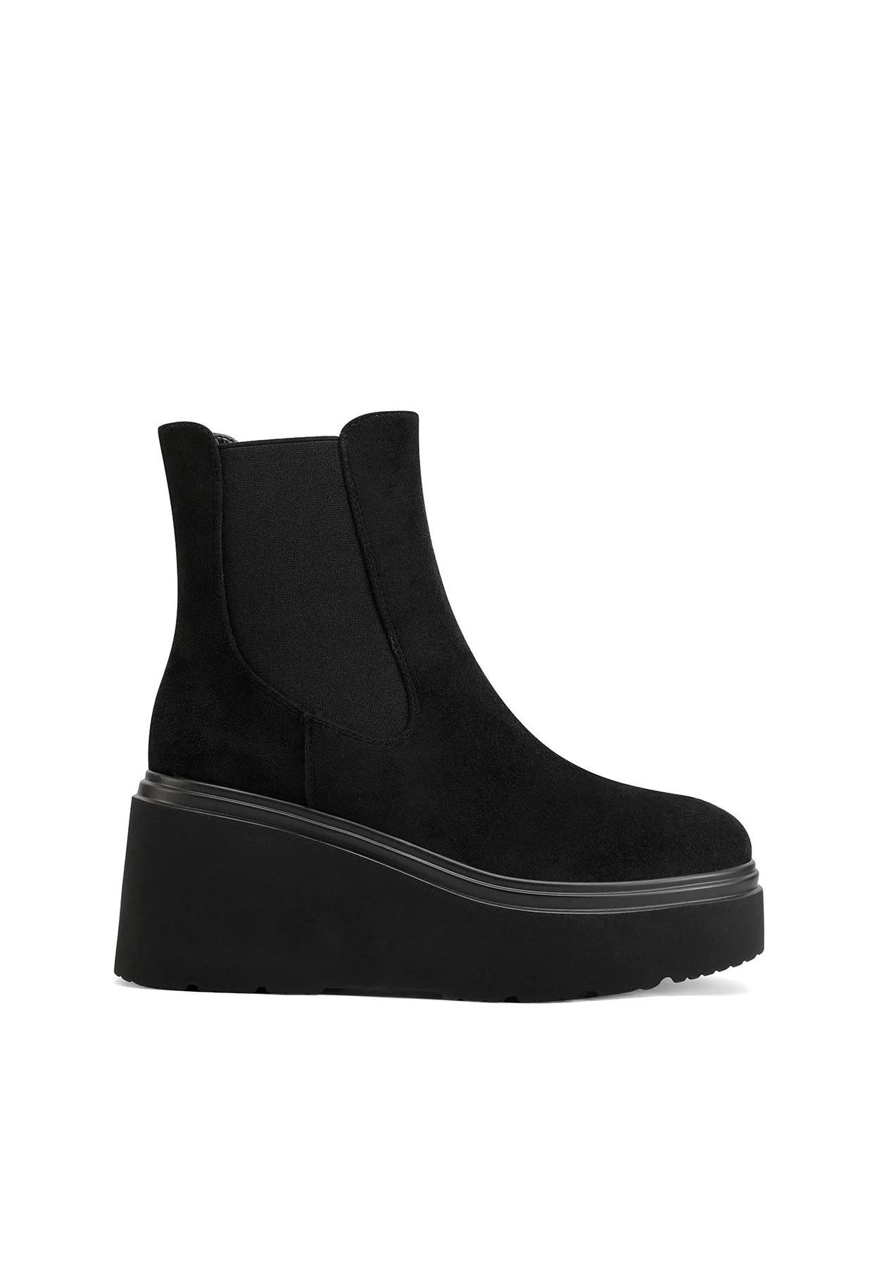 Stivaletti da donna chelsea con zeppa alta platform X31-129 - Image 9