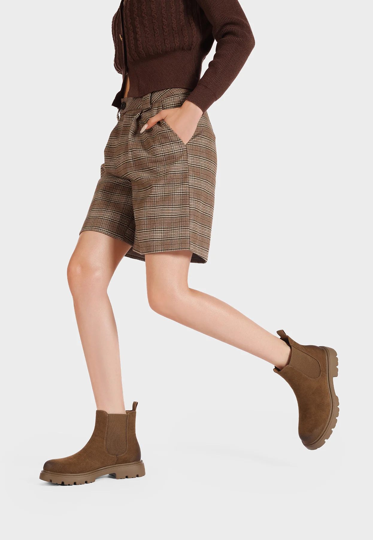 Stivaletti Chelsea boots donna con tacco basso X31-214 - Image 14
