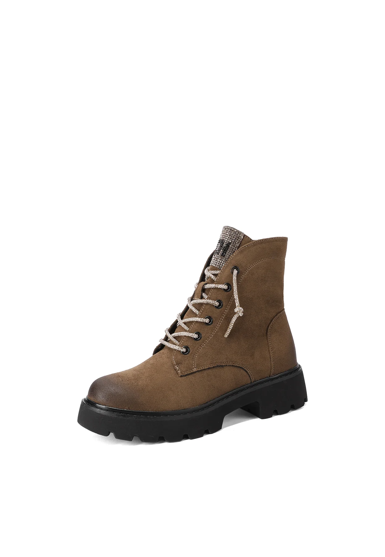 Stivaletti anfibi donna scamosciati lacci X31-54 - Image 11