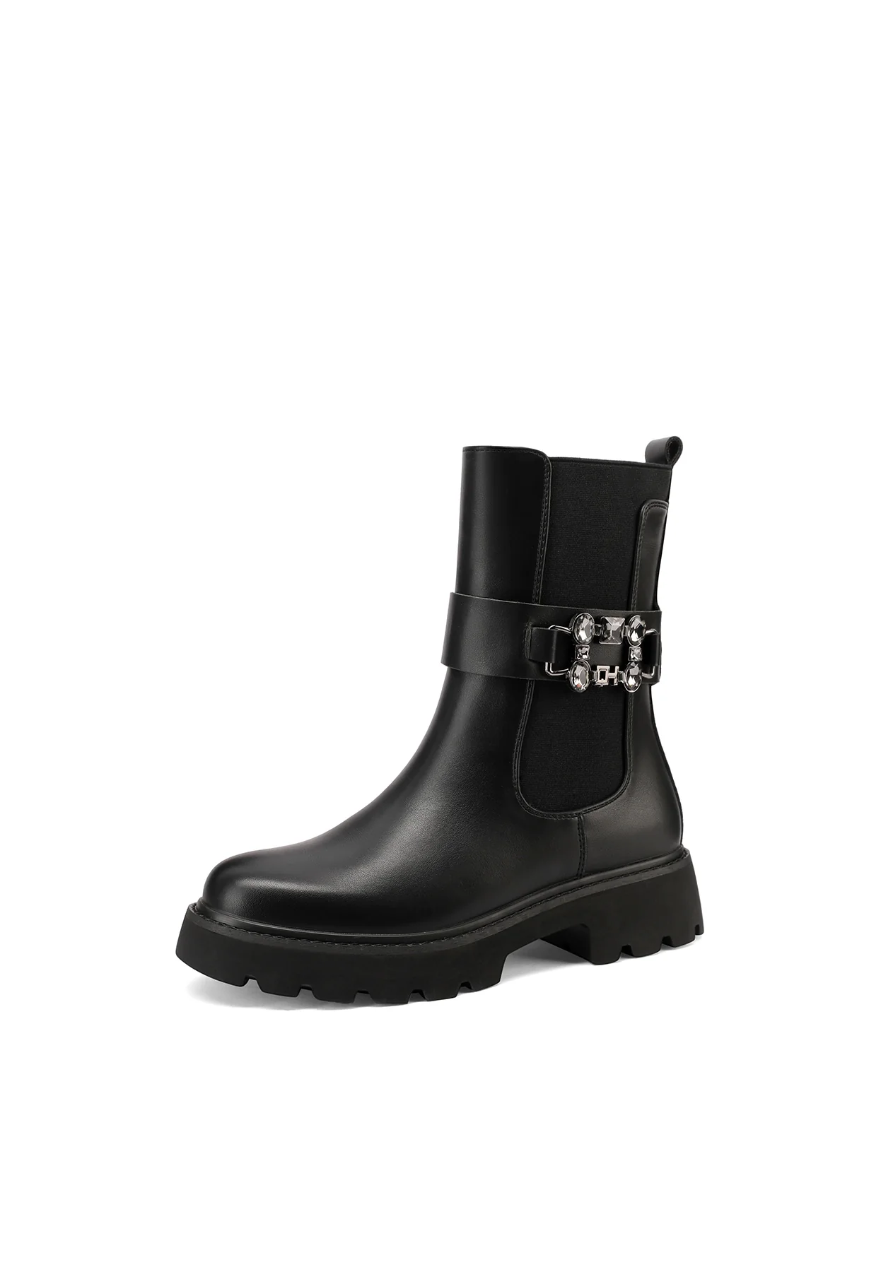 Stivaletti chelsea donna fibbia metallica X31-56 - Image 3