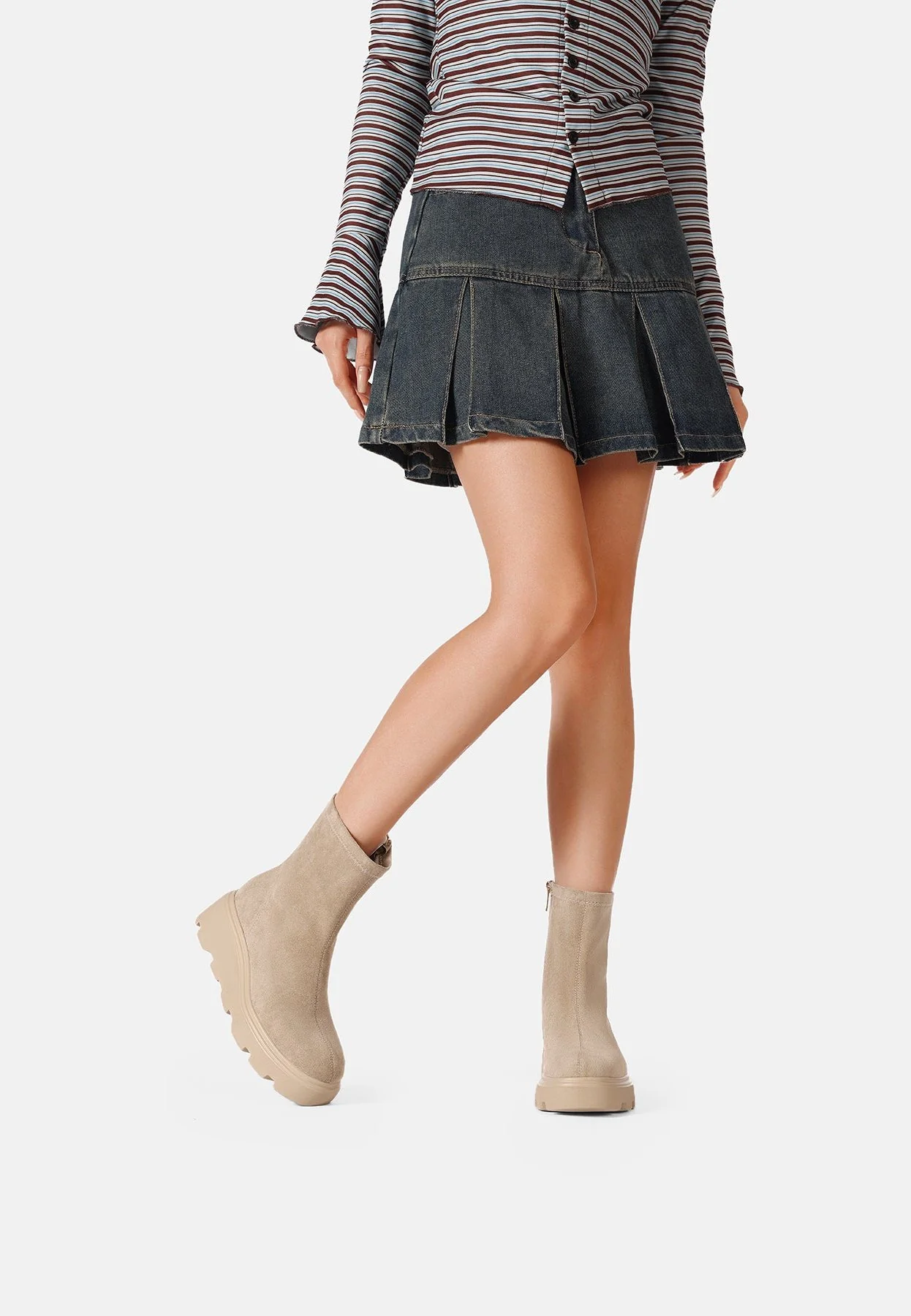 Stivaletti donna platform minimal X31-95 - Image 8